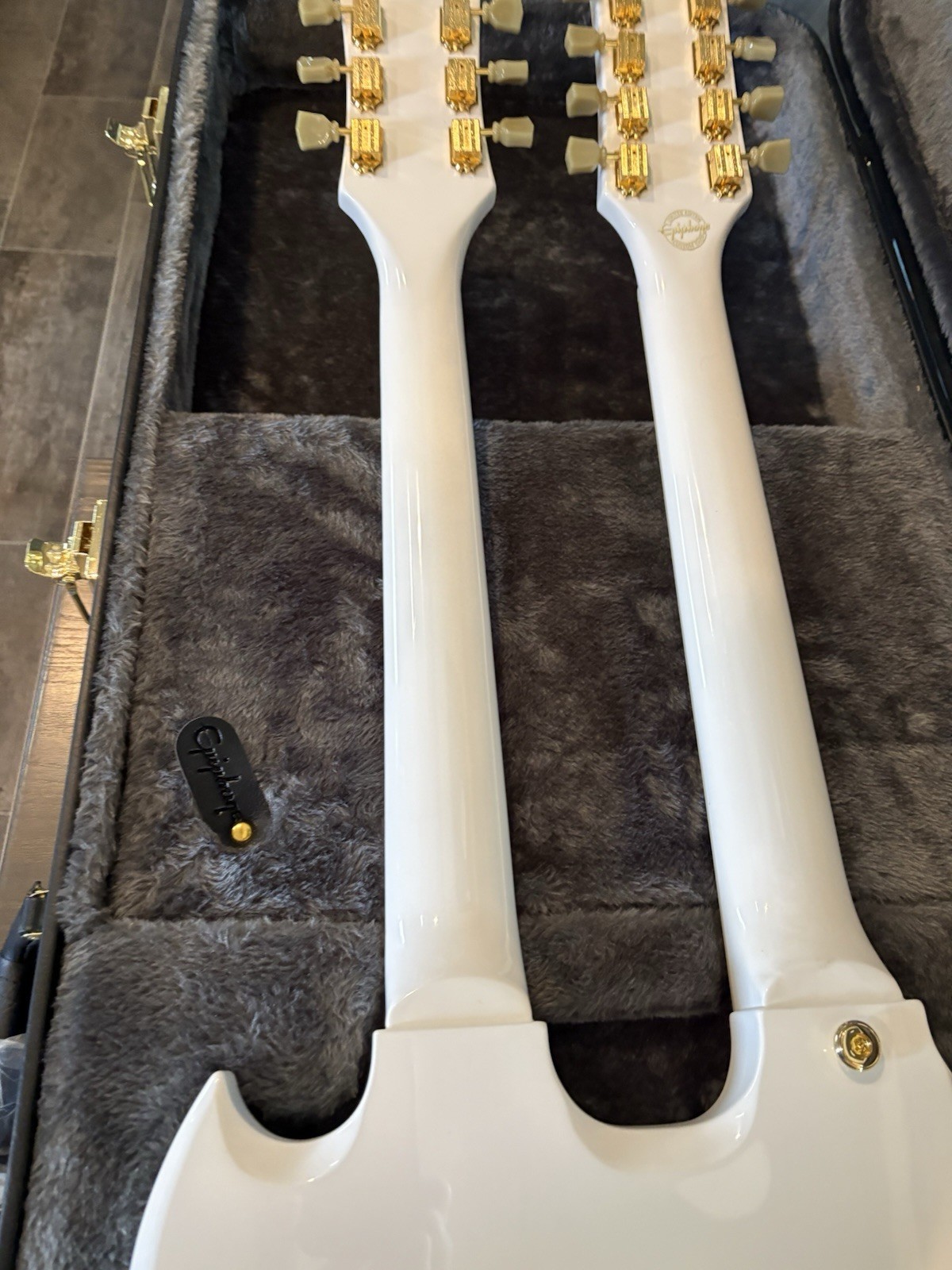 Epiphone EDS-1275 Double Neck Alpine White 2025 With Gibson Upgrades