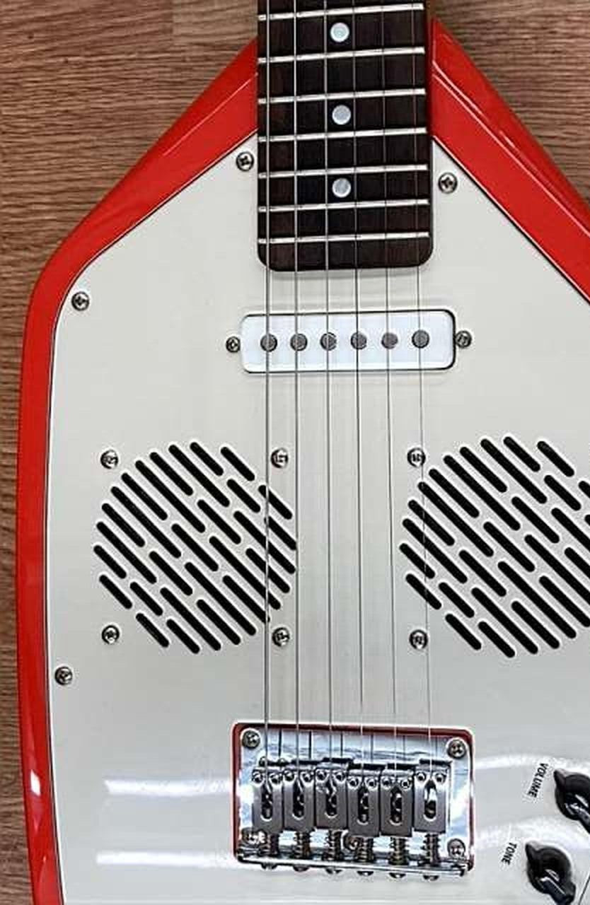 VOX APACHE-2 Phantom Guitar Salmon Red Built-in Speaker Battery Drive