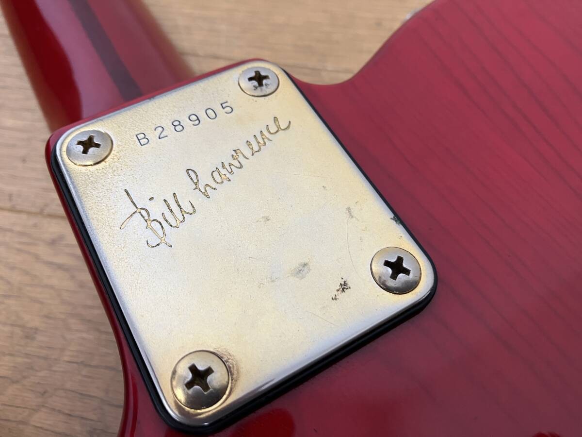 Electric Guitar Bill Lawrence BKIM-60G 1990 Red Made in Japan S/N B28905