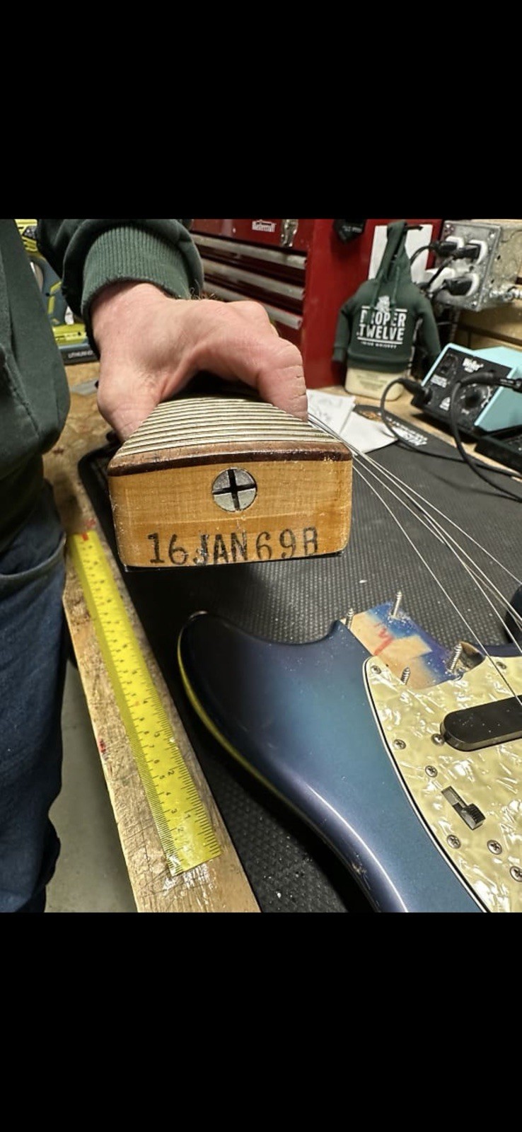 Fender Mustang Competition 1969 Burgundy (Blue)