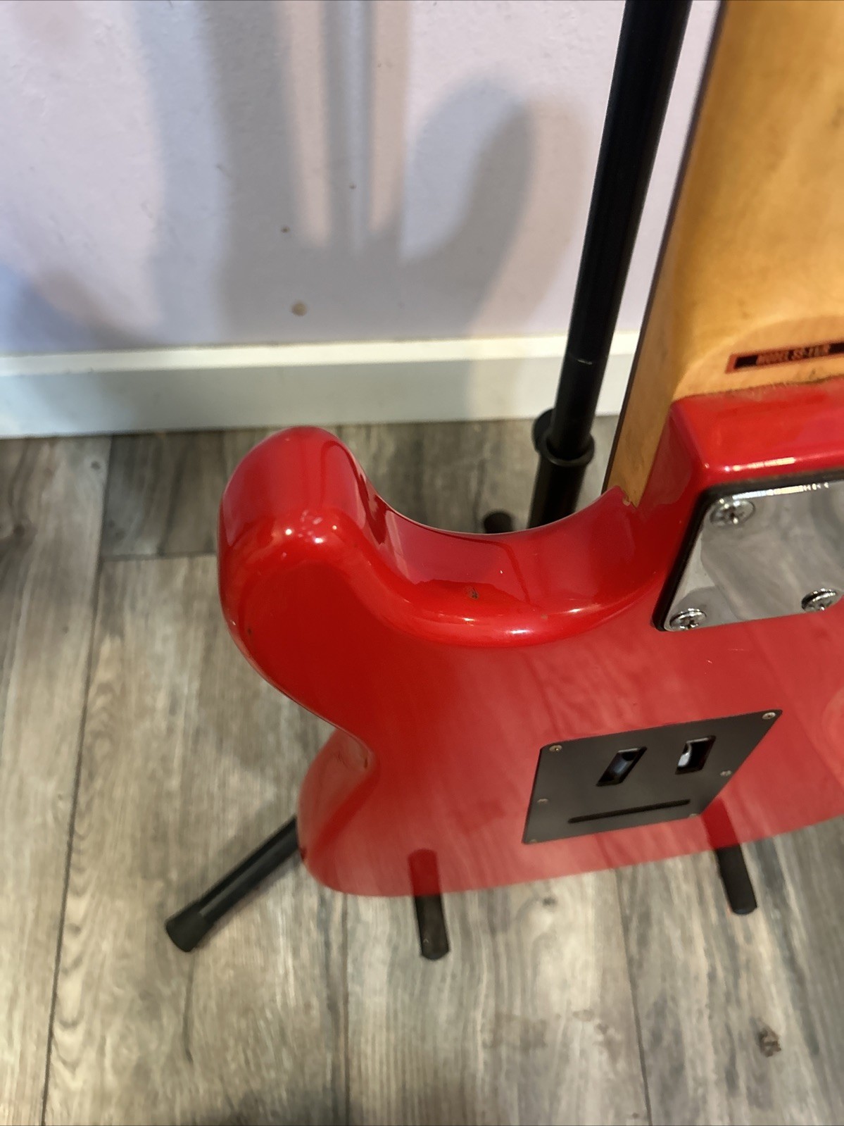 Silver tone Red & White Electric Guitar Model SS – 11/R