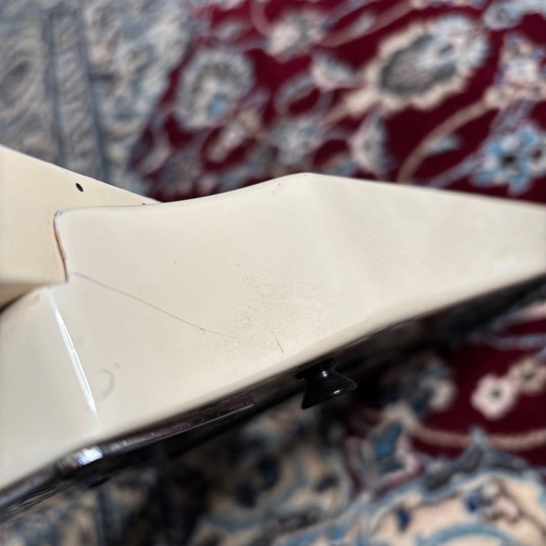 FERNANDES BSV-70 Flying V Electric Guitar 1980s Vintage White Rare Japan