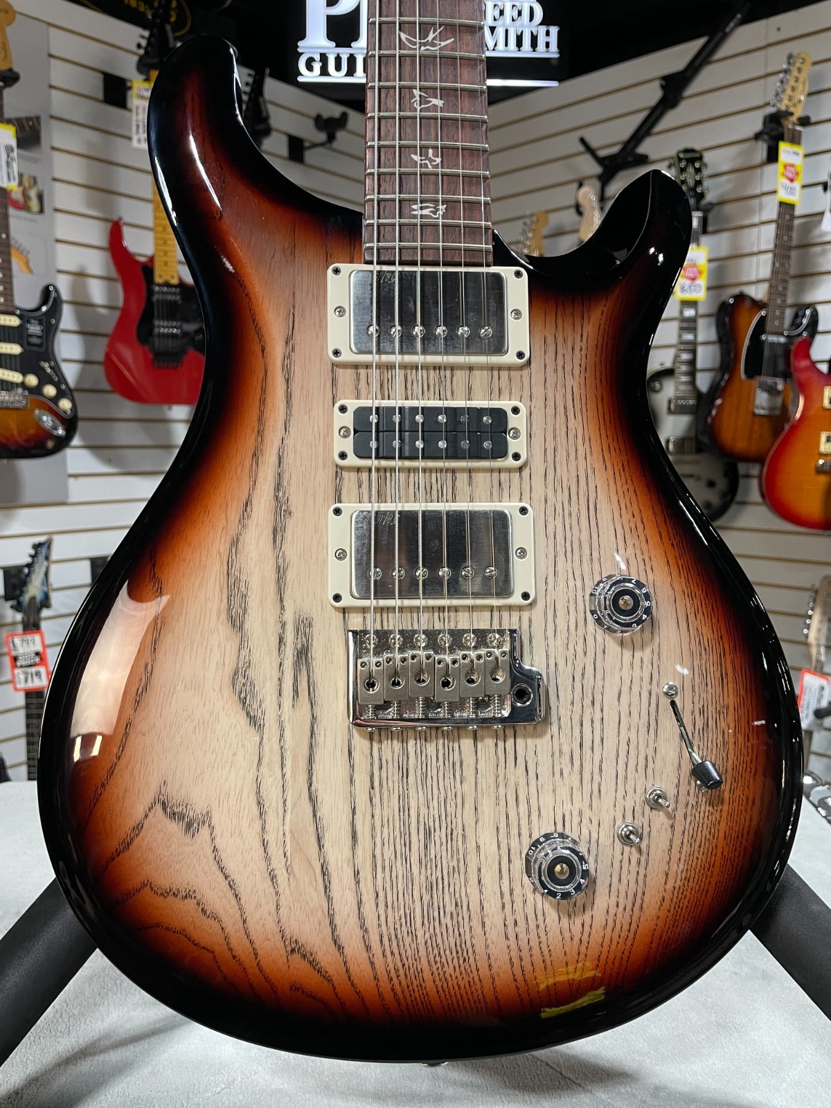 PRS Swamp Ash Special Electric Guitar -Jasper Smokeburst w/Gig Bag & PLEK*D #321