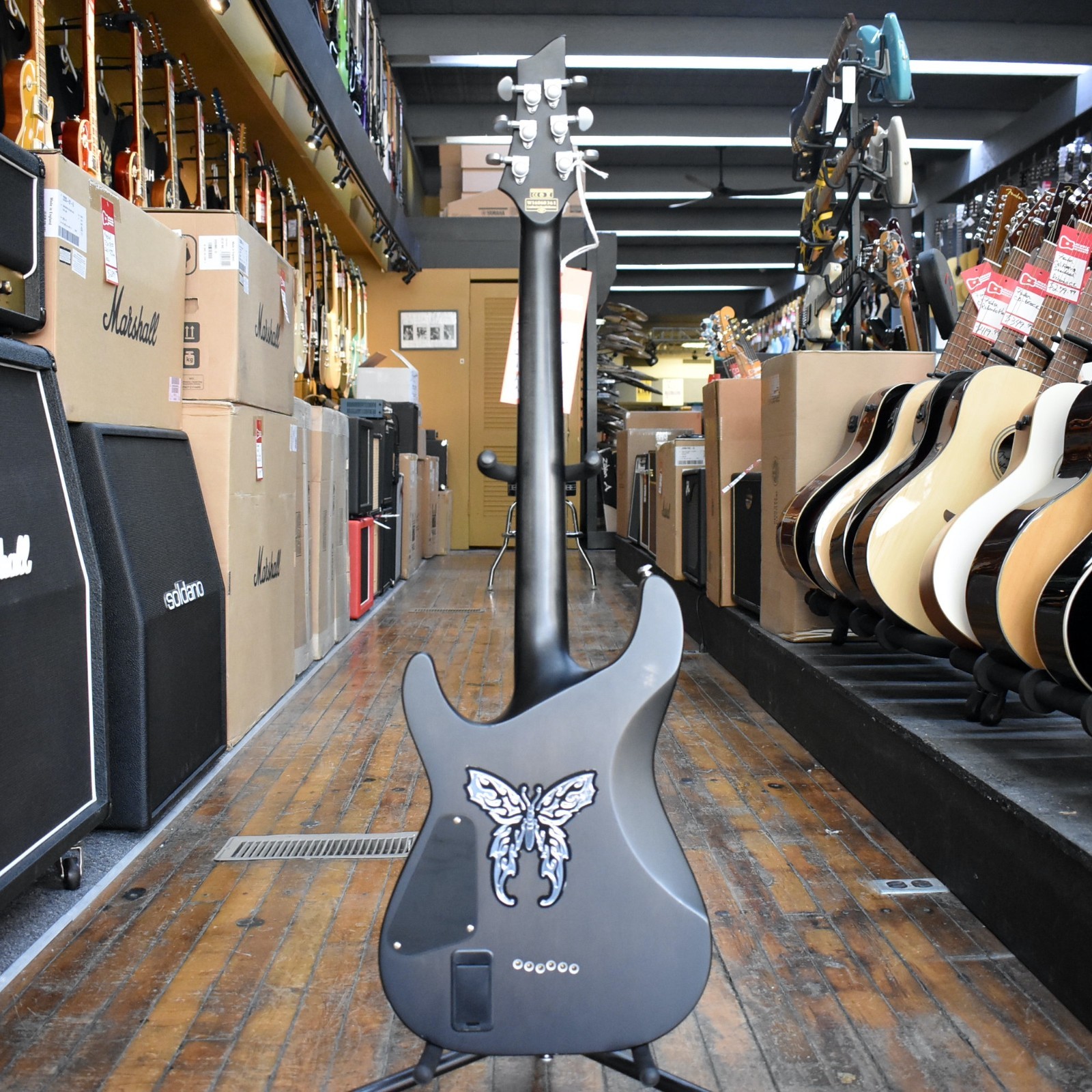 Schecter Korea C-1 Platinum Electric Guitar 2016 Translucent Black