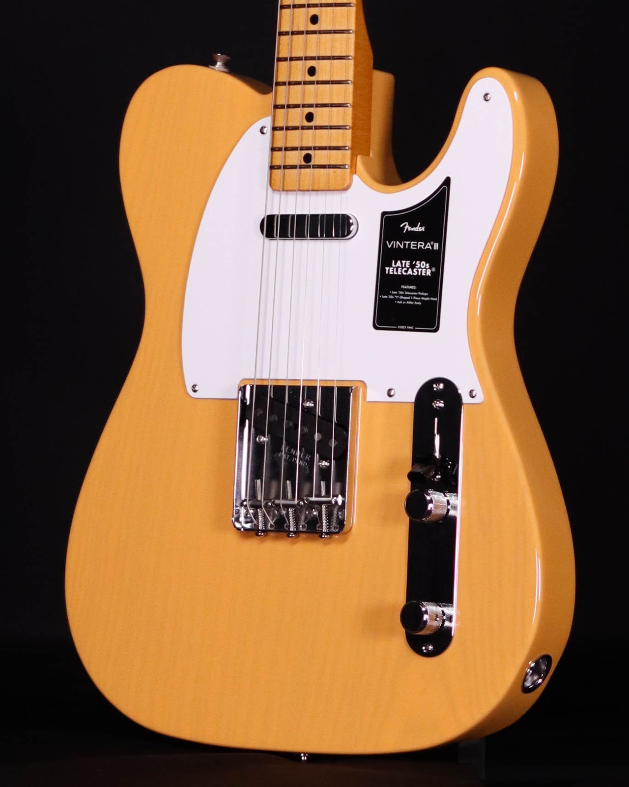 Fender Vintera III Late ’50s Telecaster, Maple FB, Butterscotch Blonde