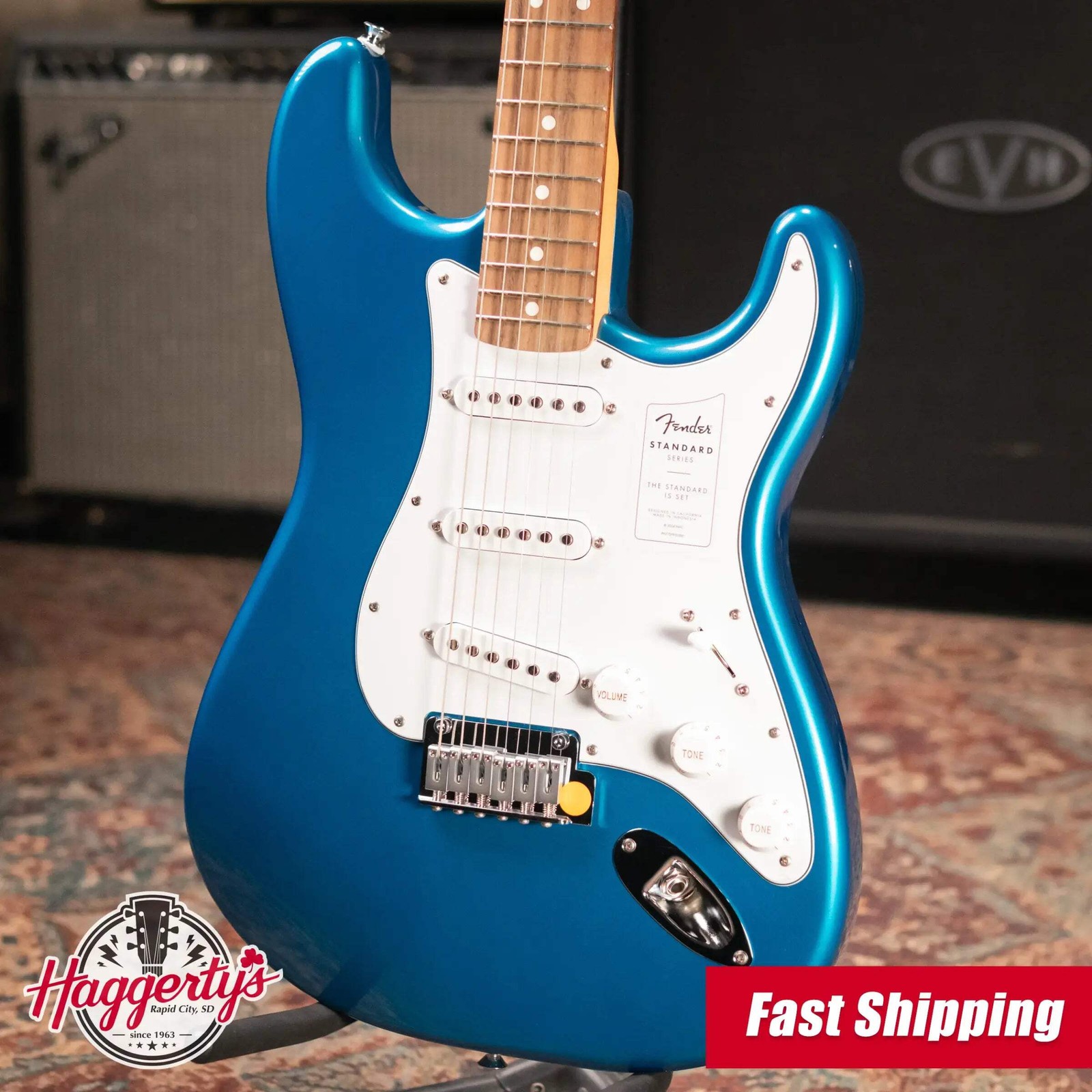 Fender Standard Stratocaster Electric Guitar – Aqua Marine Metallic