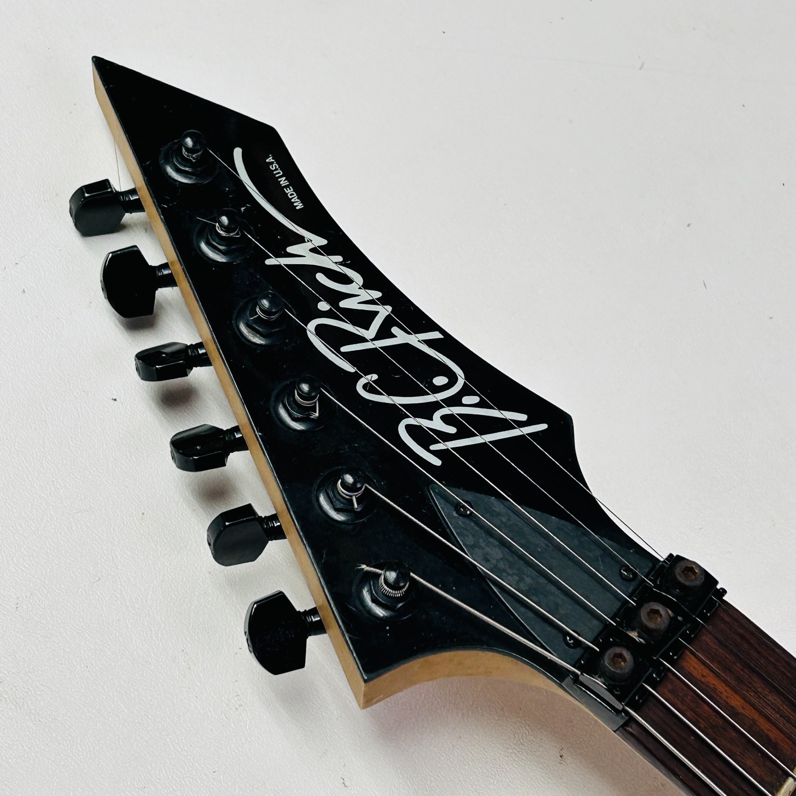 BC Rich ST3 Gold/Orange Crackle on Black Electric Guitar Made in USA w/ Hardcase
