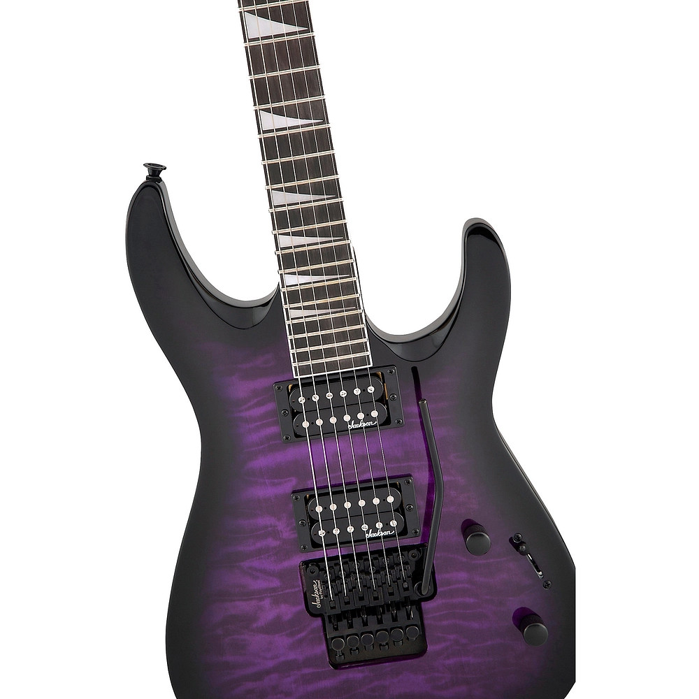 Jackson Dinky JS32Q DKA Arch Top Electric Guitar Transparent Purple Burst
