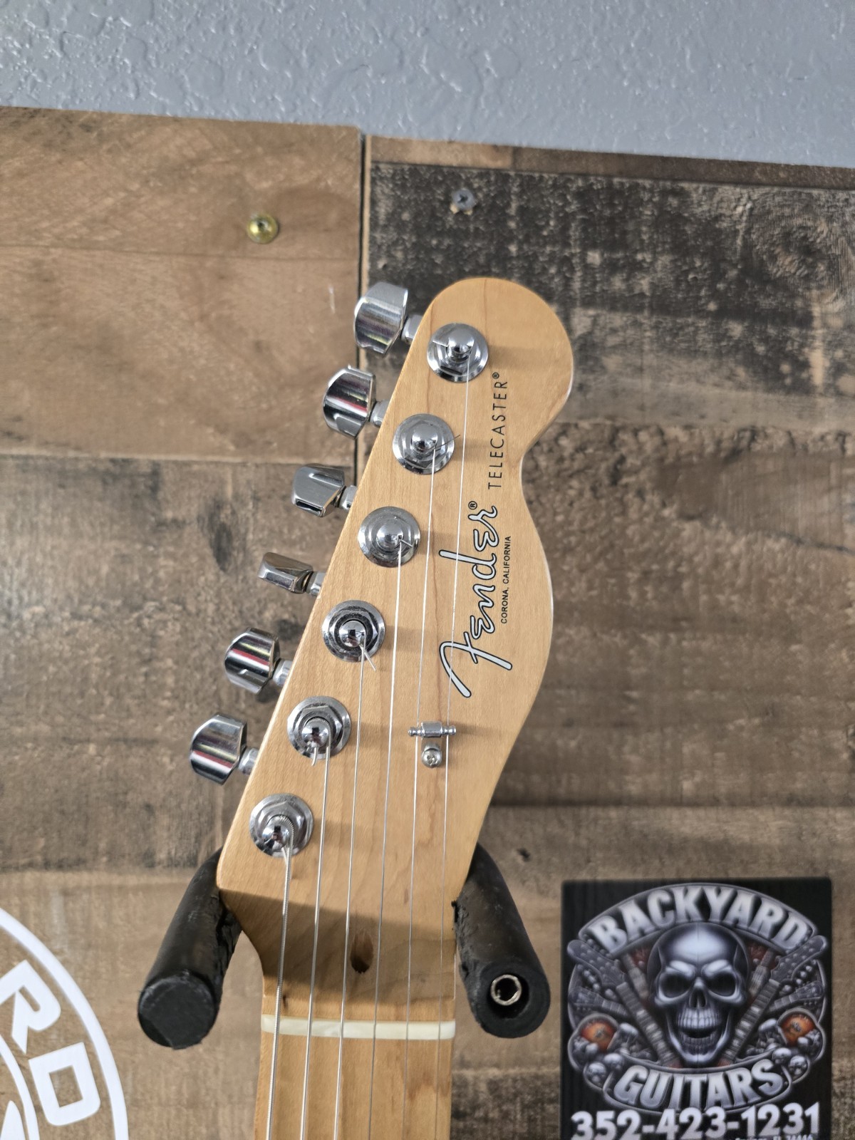 2019 Fender AmPro Telecaster White Blonde w/ HSC Signed By Redd Volkaert