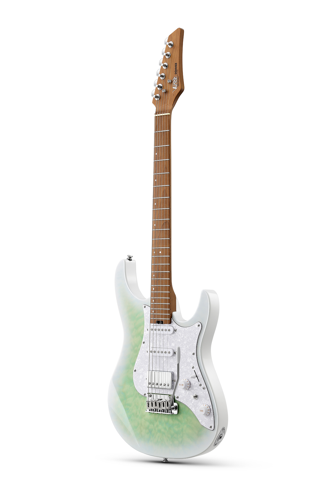 Donner Turquoise Burst Guitar For Modern Fusion Jazz Infinite Improvisation