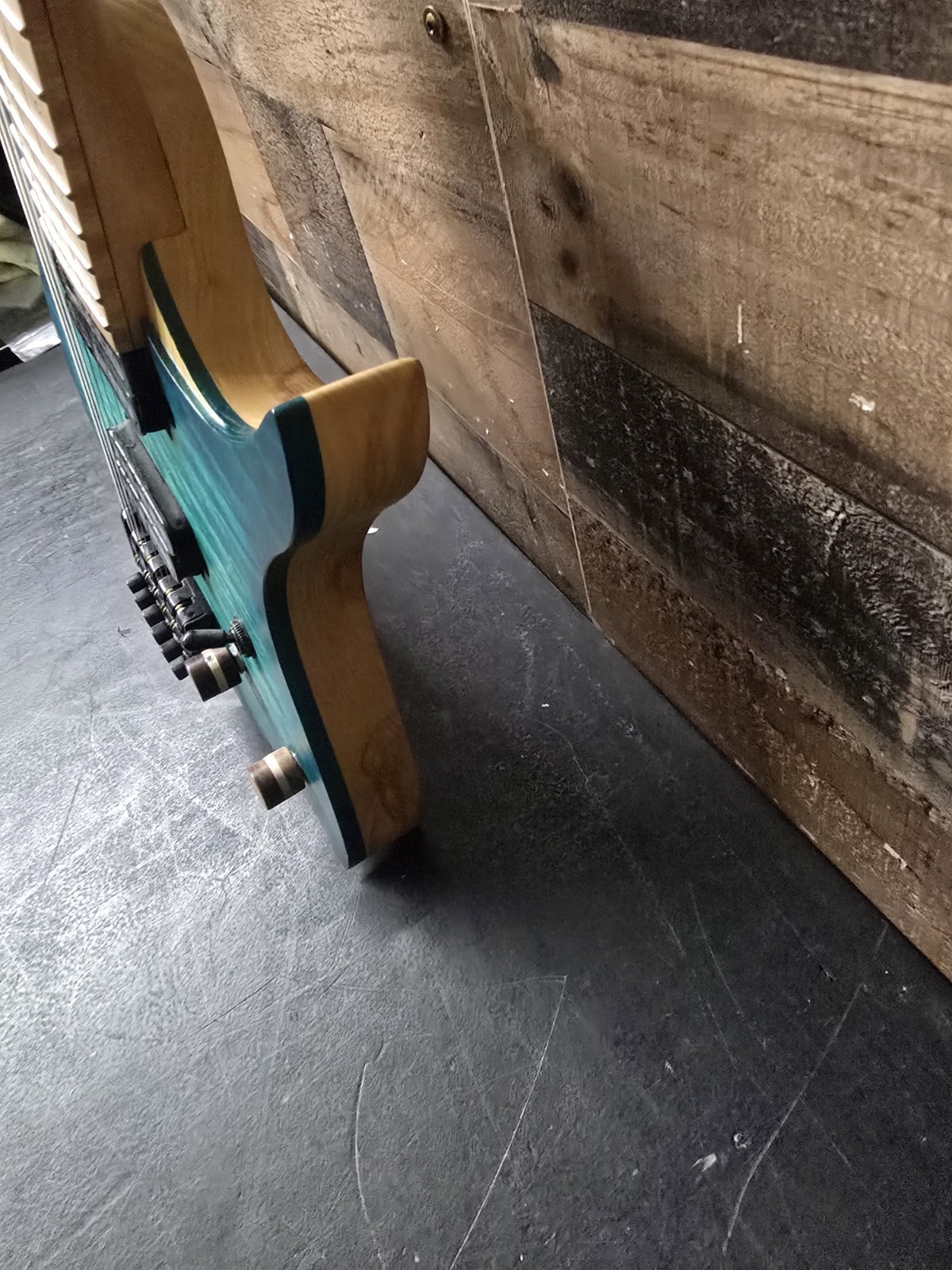 Nk 6 Strings Headless Electric Guitar Blue W/ Bag