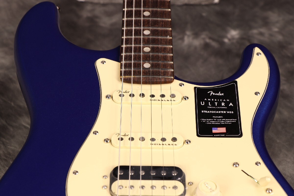 Fender American Ultra Stratocaster HSS Rosewood FB Cobra Blue from JAPAN