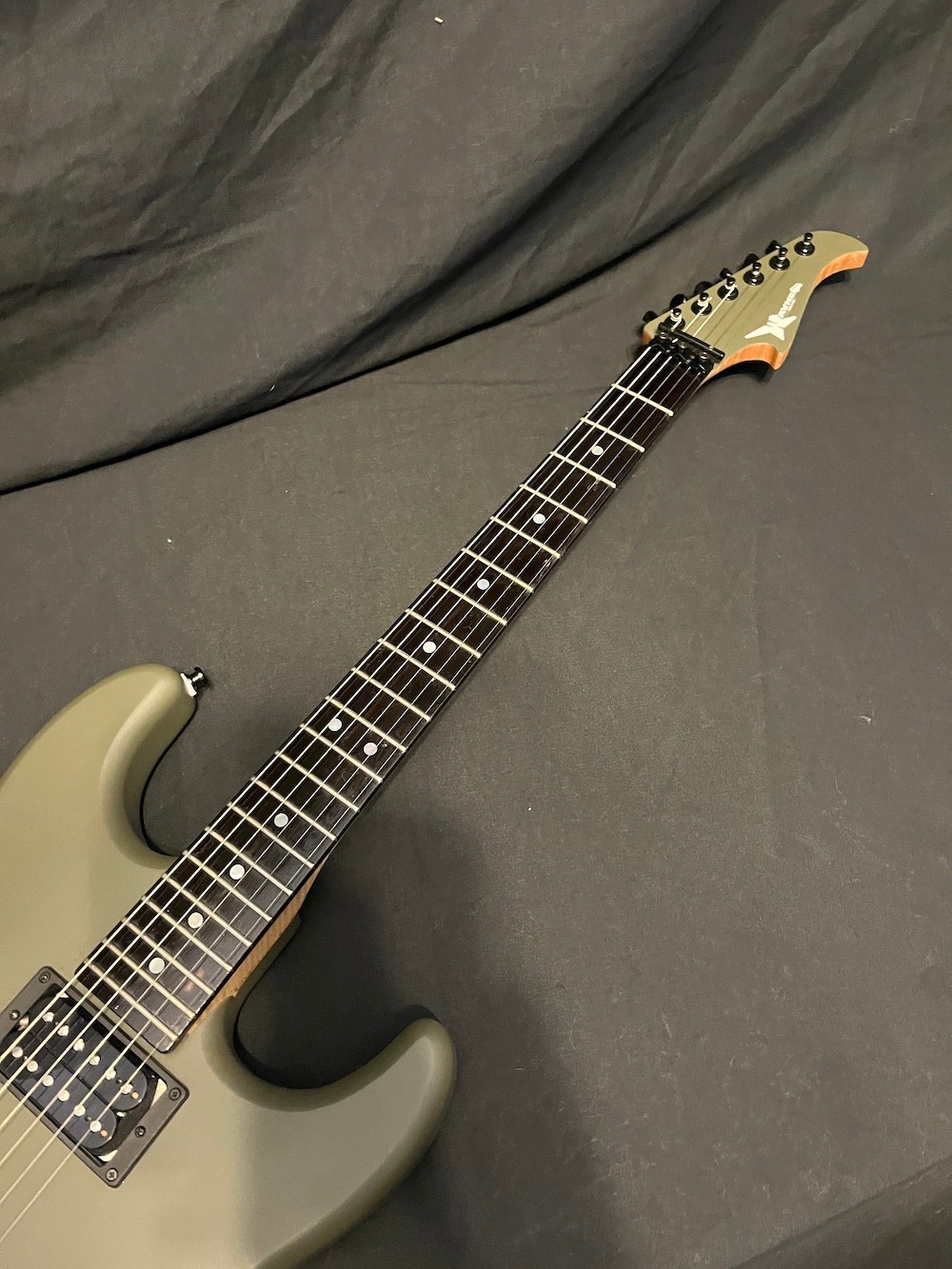Wayne Charvel Rock Legend Guitar in Army Green H/H-Floyd Rose-W/OHSC