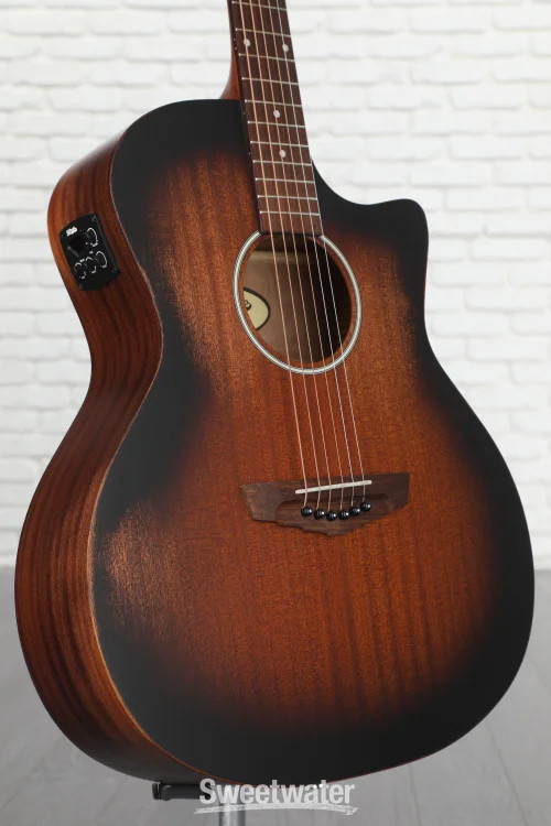 D’Angelico Premier Gramercy LS Acoustic-electric Guitar – Aged Mahogany