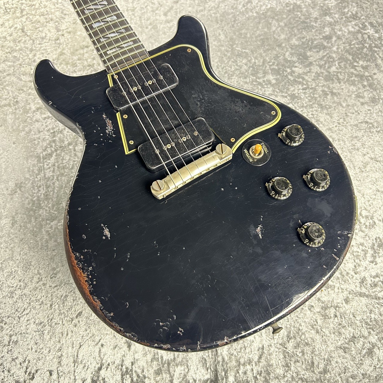 Gibson Custom Shop Murphy Lab 1960 Les Paul Special Dc Ebony Over Oxblood Ultra