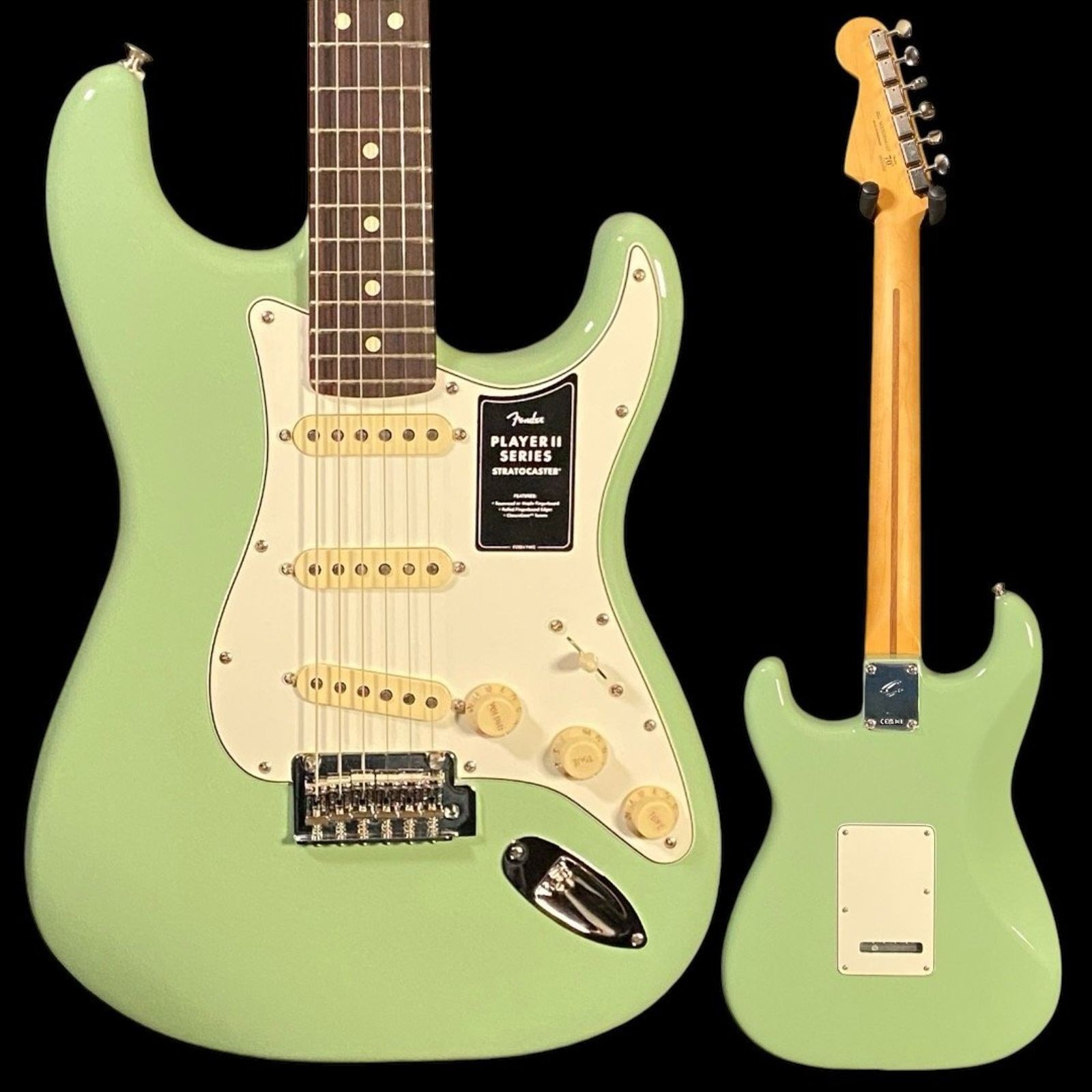 Fender Player II Stratocaster Electric Guitar – Birch Green with Rosewood Finger