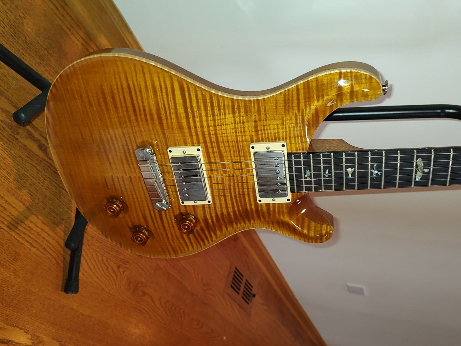 PAUL REED SMITH CU22 CUSTOM 22 – FLAME 10 TOP – BIRDS – STOPTAIL – 2006 USA MADE