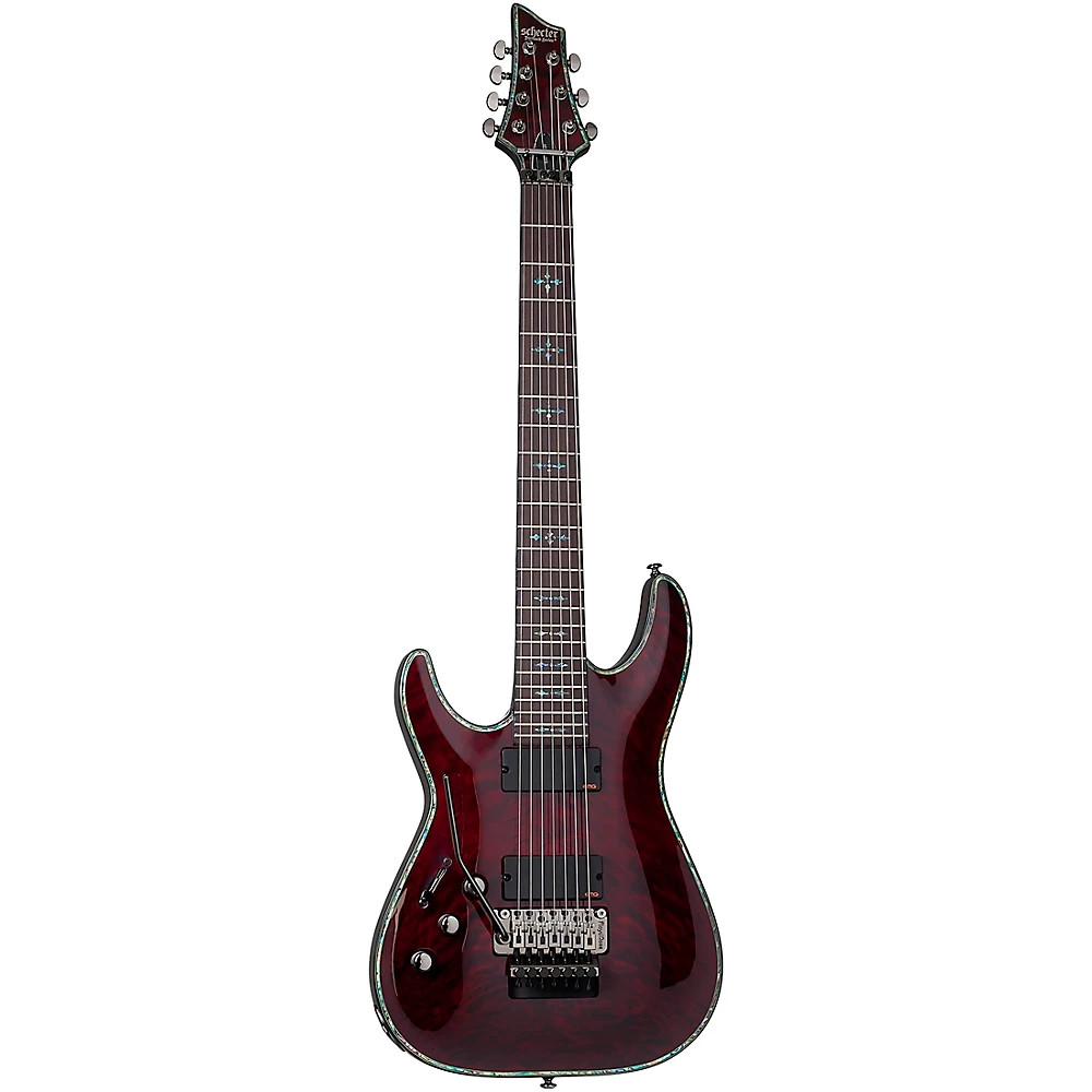 Schecter Guitar Research Hellraiser LeftHanded C7 FR Guitar Black Cherry