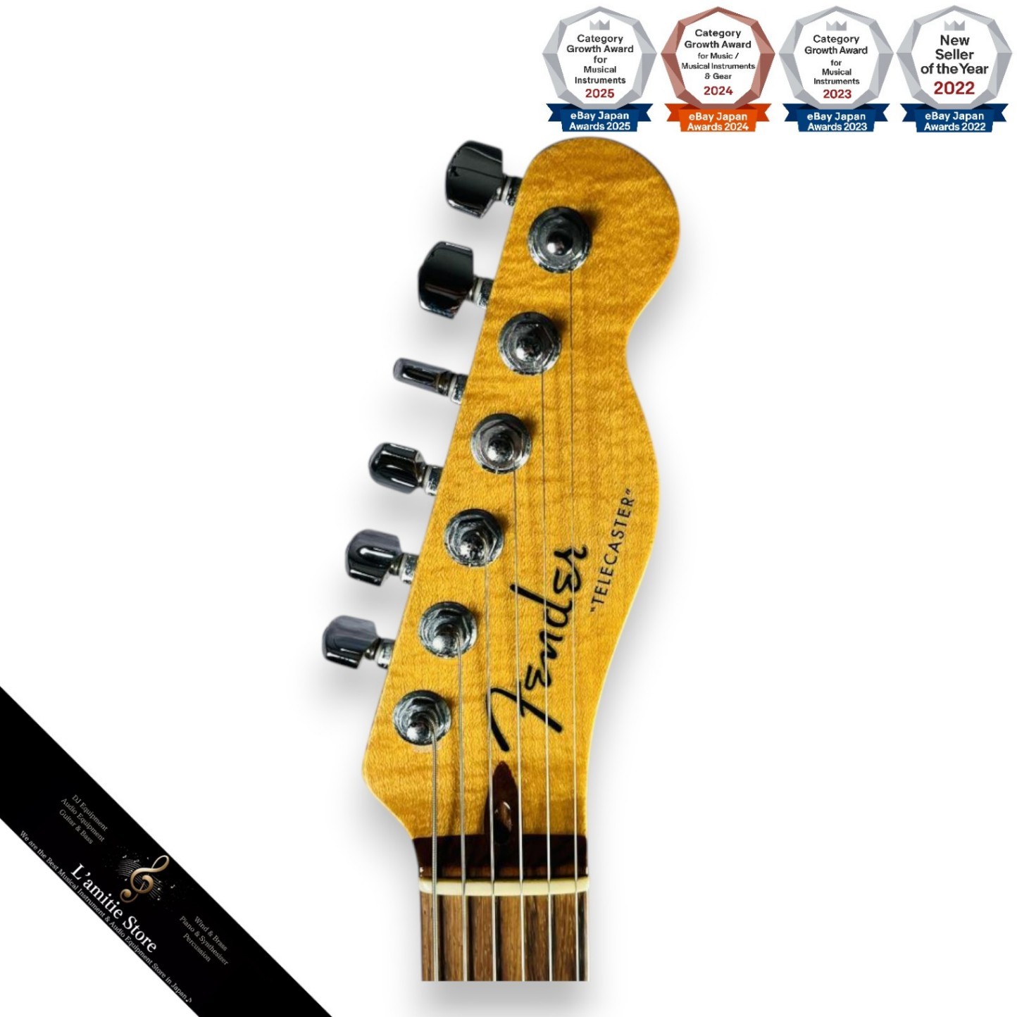 Fender Custom Shop Custom Deluxe Telecaster with Jumbo Frets Locking Tuners