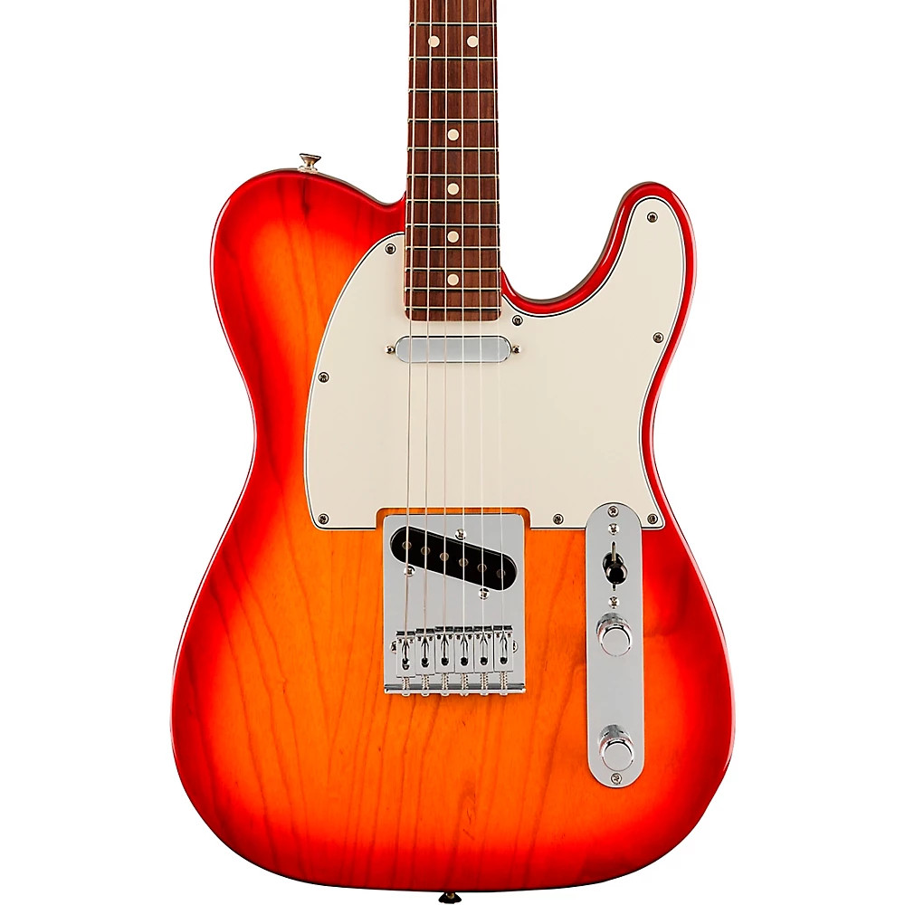 Fender Player II Telecaster Chambered Ash Body RW FB Guitar Aged Cherry Burst