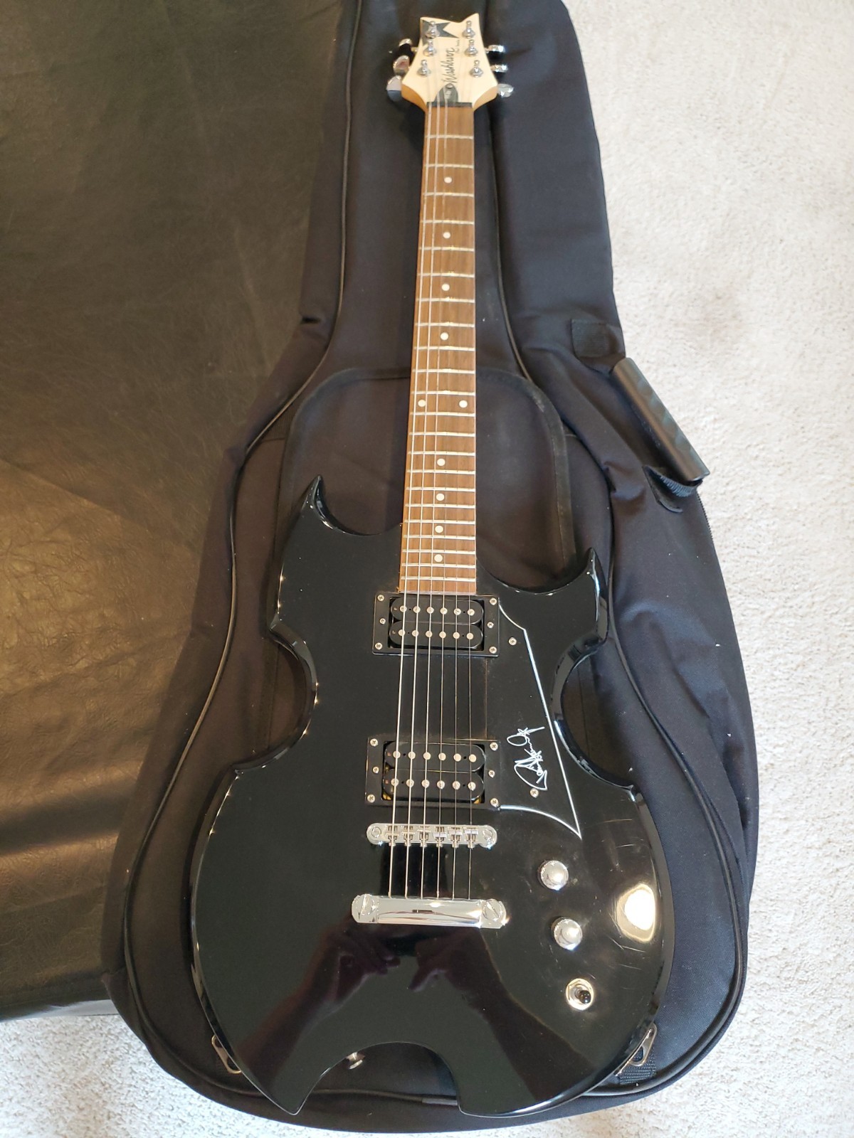 Paul Stanley Signature Series Washburn PS80 Electric Guitar with Soft Case