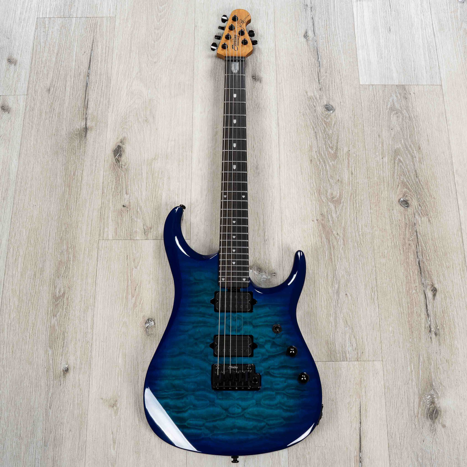 Sterling by Music Man John Petrucci JP150 DiMarzio Guitar, Cerulean Paradise