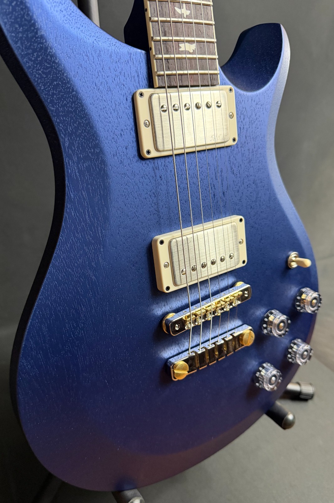 PRS S2 McCarty 594 Thinline Satin Electric Guitar Metallic Midnight w/ Gig Bag