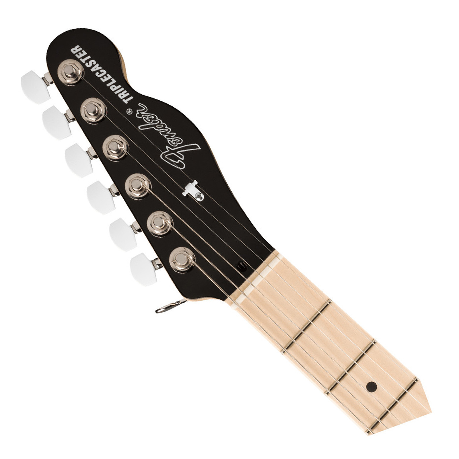 Used Fender Jack White Triplecaster Electric Guitar – Black w/Maple FB