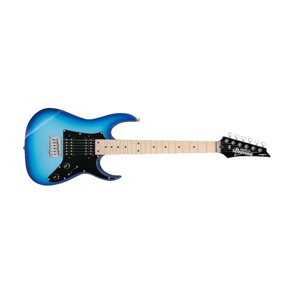 Ibanez GRGM21MBLT miKro Series 6-String Electric Guitar, Right, Blue Burst