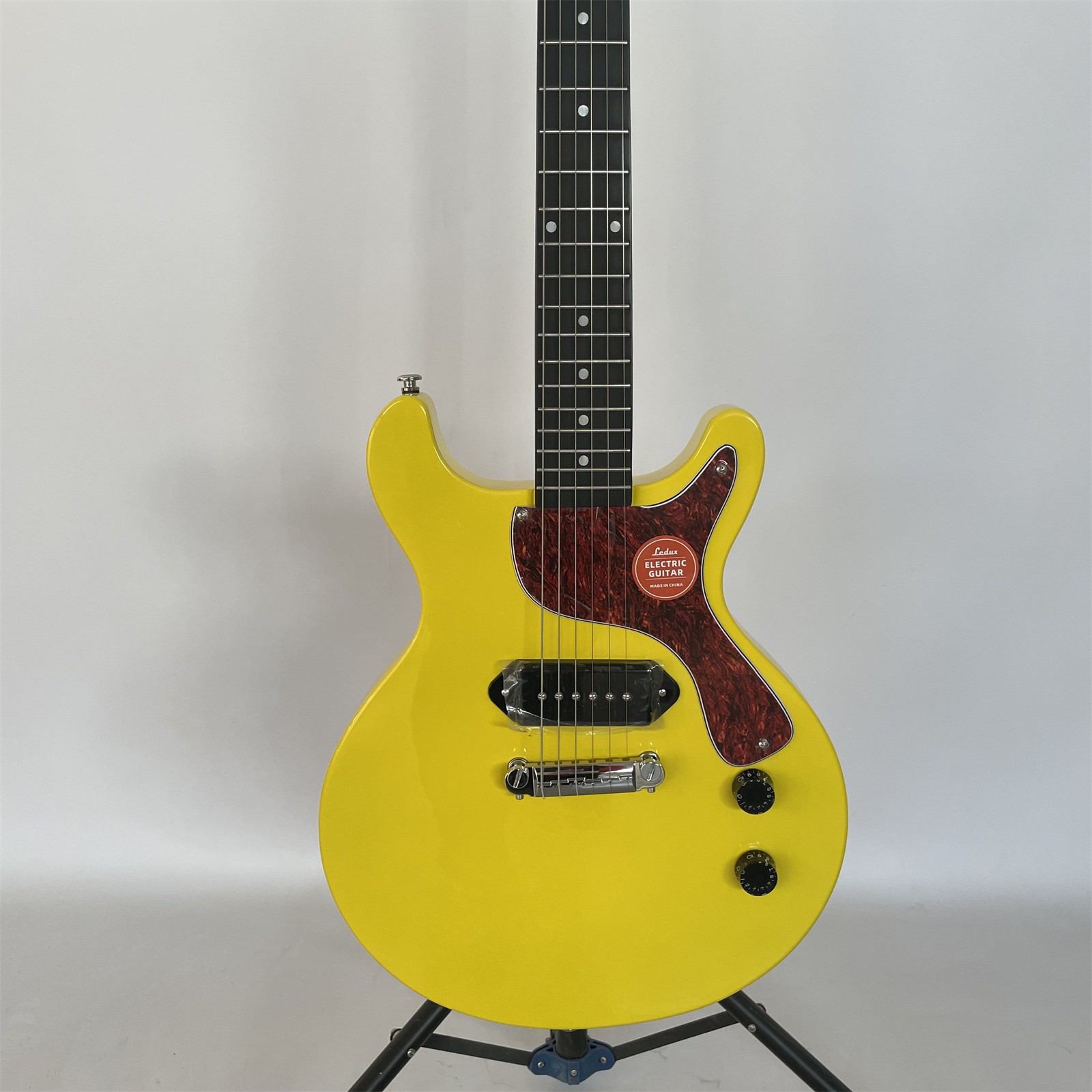 Electric Guitar Solid Body P90 Pickup Junior Yellow Mahogany Rosewood Fretboard