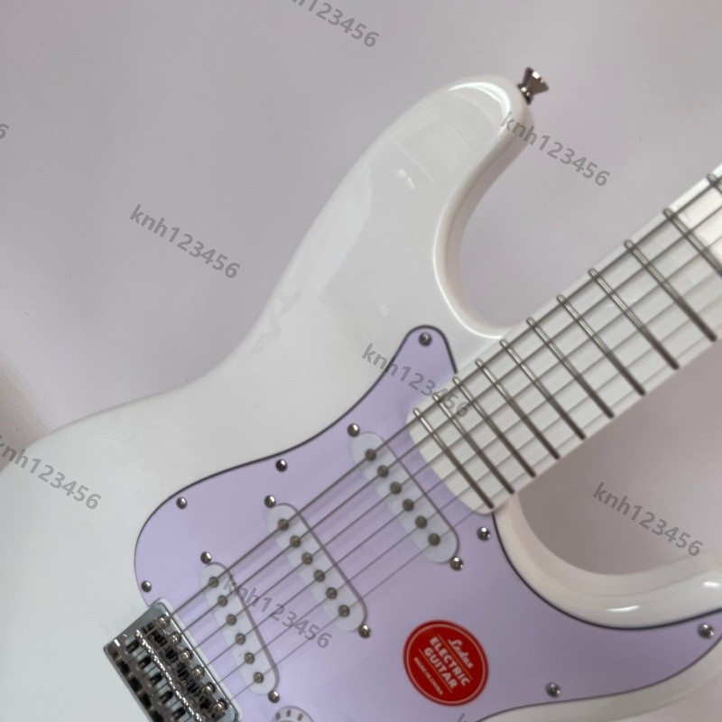 ST Solid Body Electric Guitar Bone Nut Stainless Rounded Fret Edge C Shape Neck