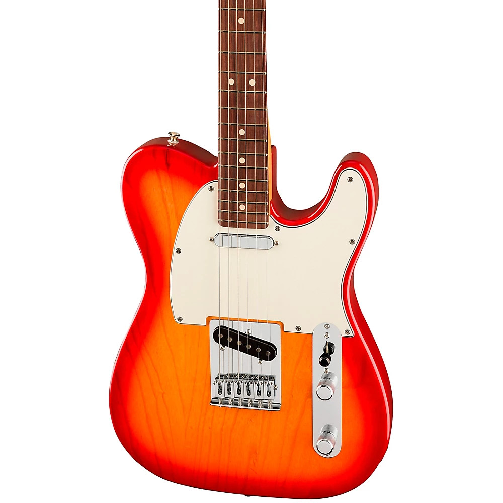Fender Player II Telecaster Chambered Ash Body RW FB Guitar Aged Cherry Burst
