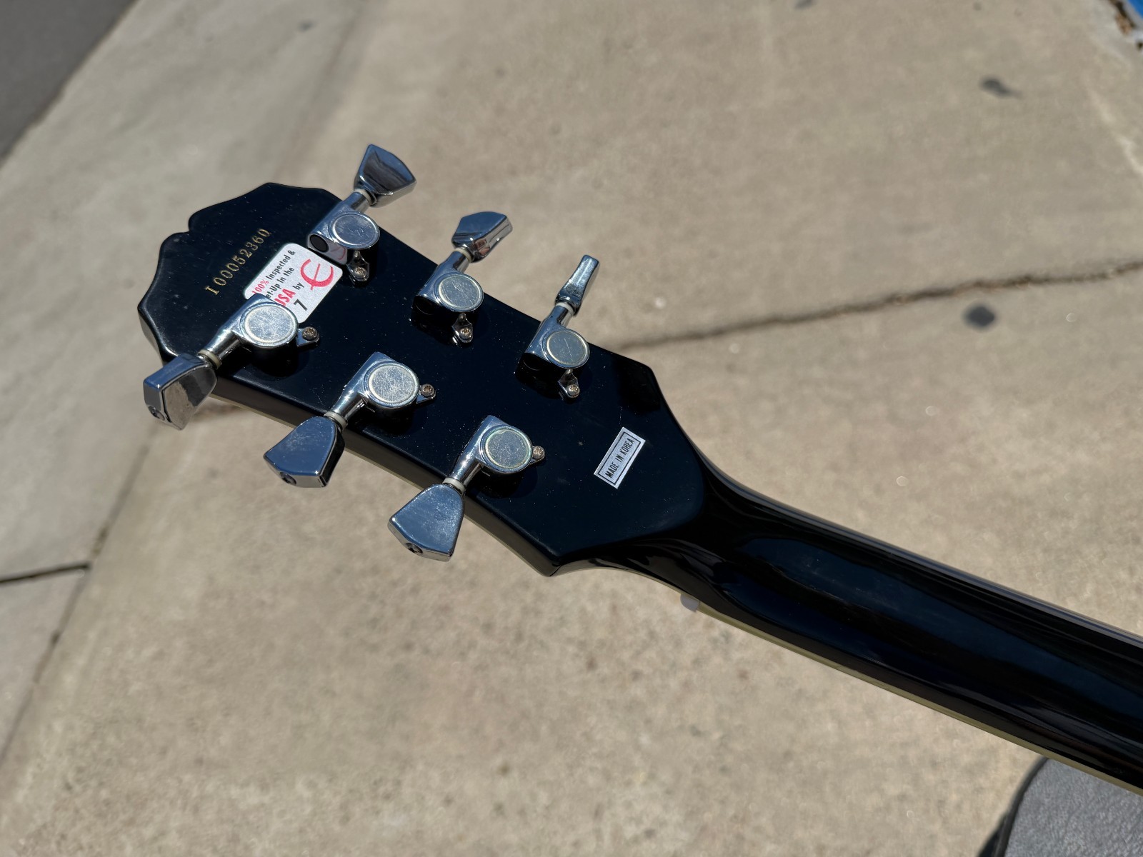 2000 Epiphone Ace Frehley Signature Les Paul Custom Black Burst -w/ VIDEO