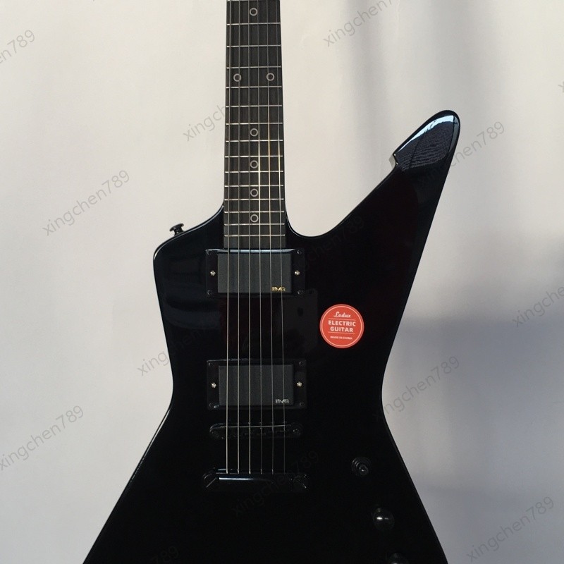 Hard Rock Solid Body Electric Guitar Stainless Rounded Fret Fixed Bridge C Neck