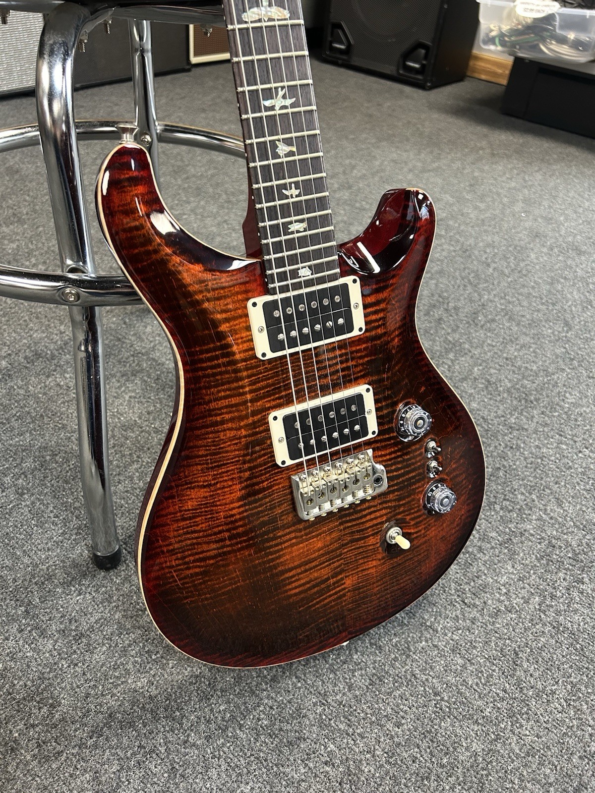 PRS Core 35th Anniversary Custom 24 with Pattern Thin Neck – Orange Tiger #2815