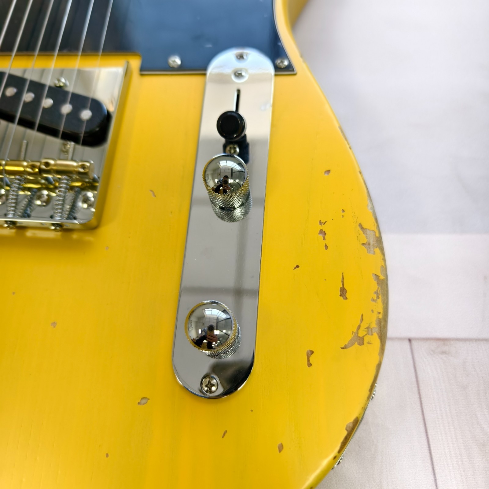 US Ship Fender Telecaster Style Electric Guitar – Butterscotch Blonde Finish