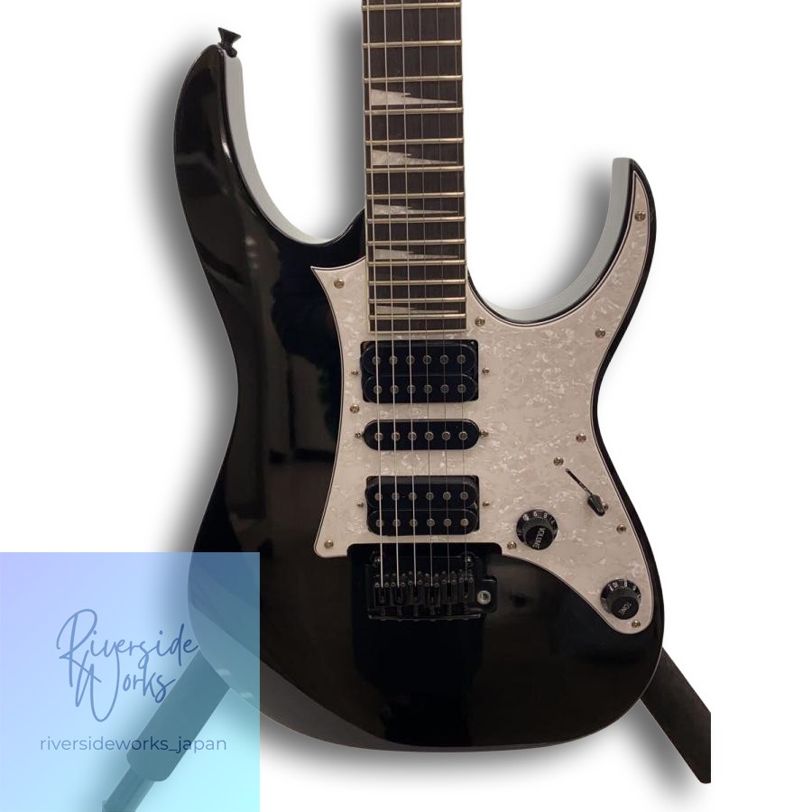 Ibanez Electric Guitar Strat Type Black HSH RGV250 Soft Case