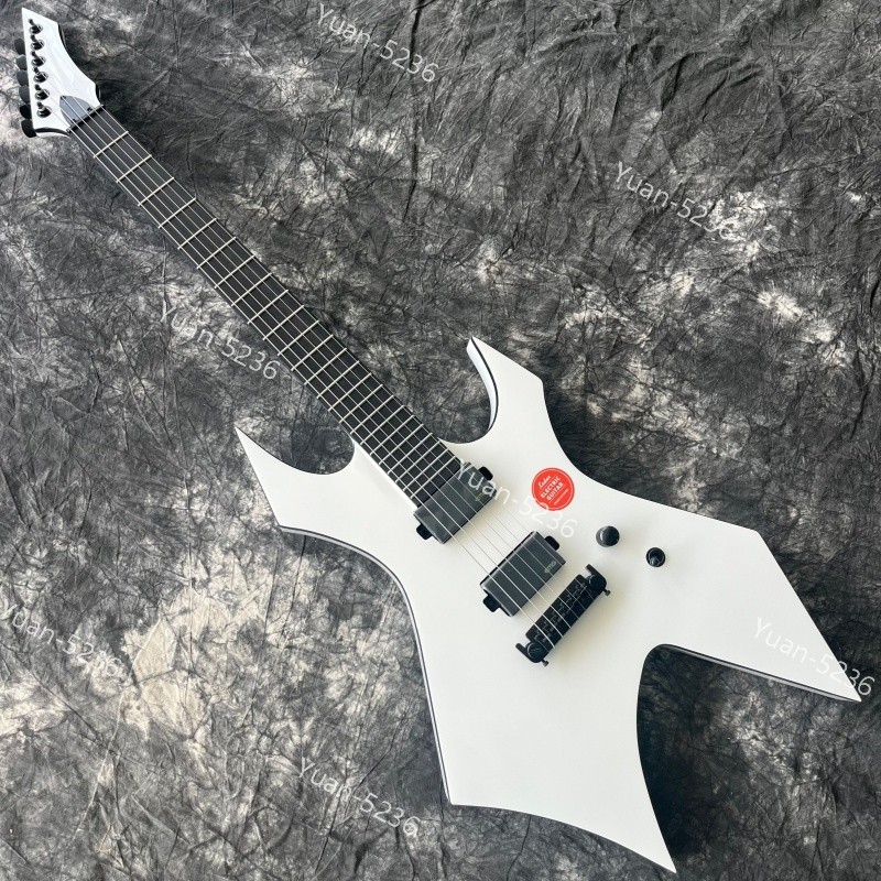 Solid Body Warlock Electric Guitar Rounded Stainless Frets Active HH Pickups