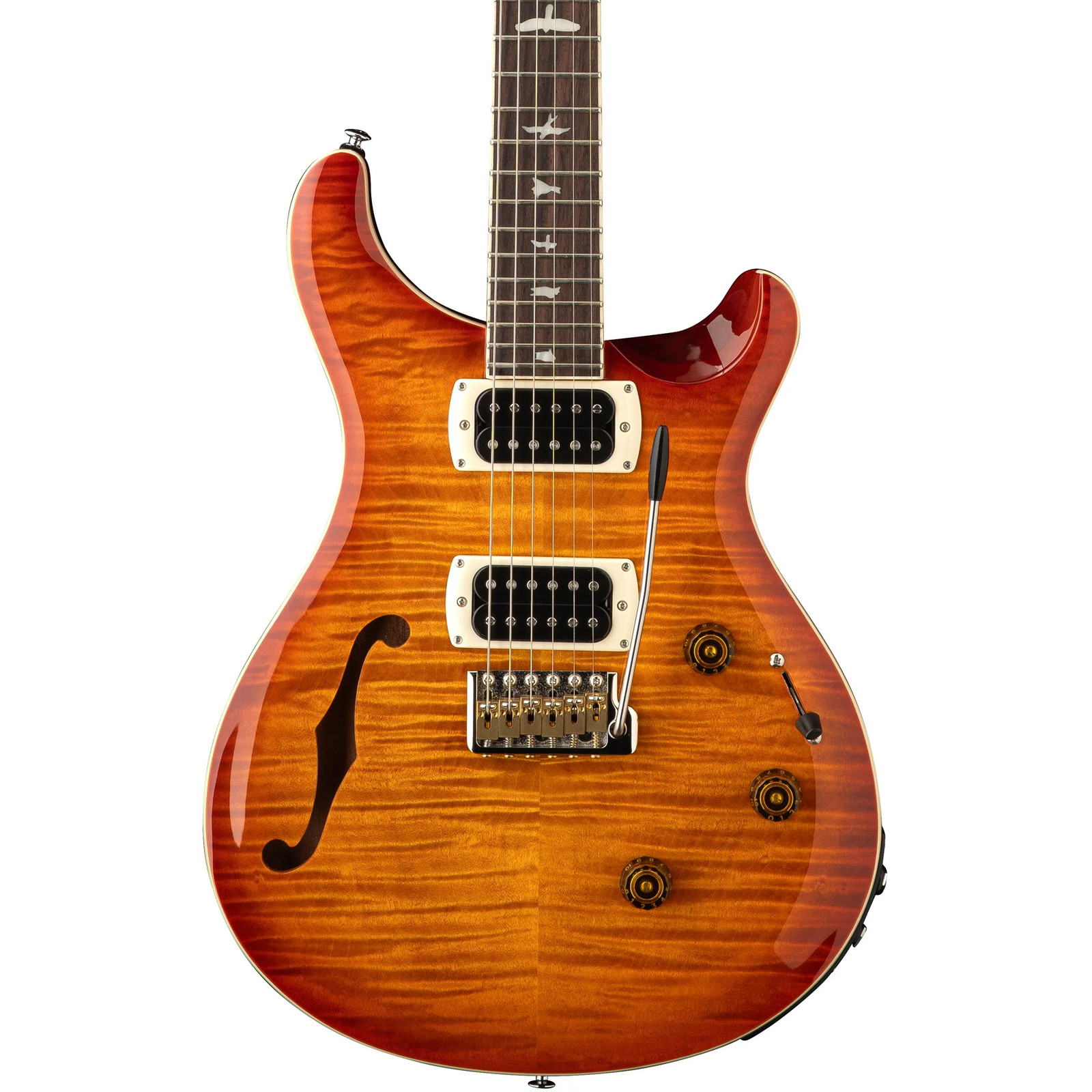 PRS SE Custom 24 Semi-Hollow Piezo Electric Guitar – Vintage Sunburst