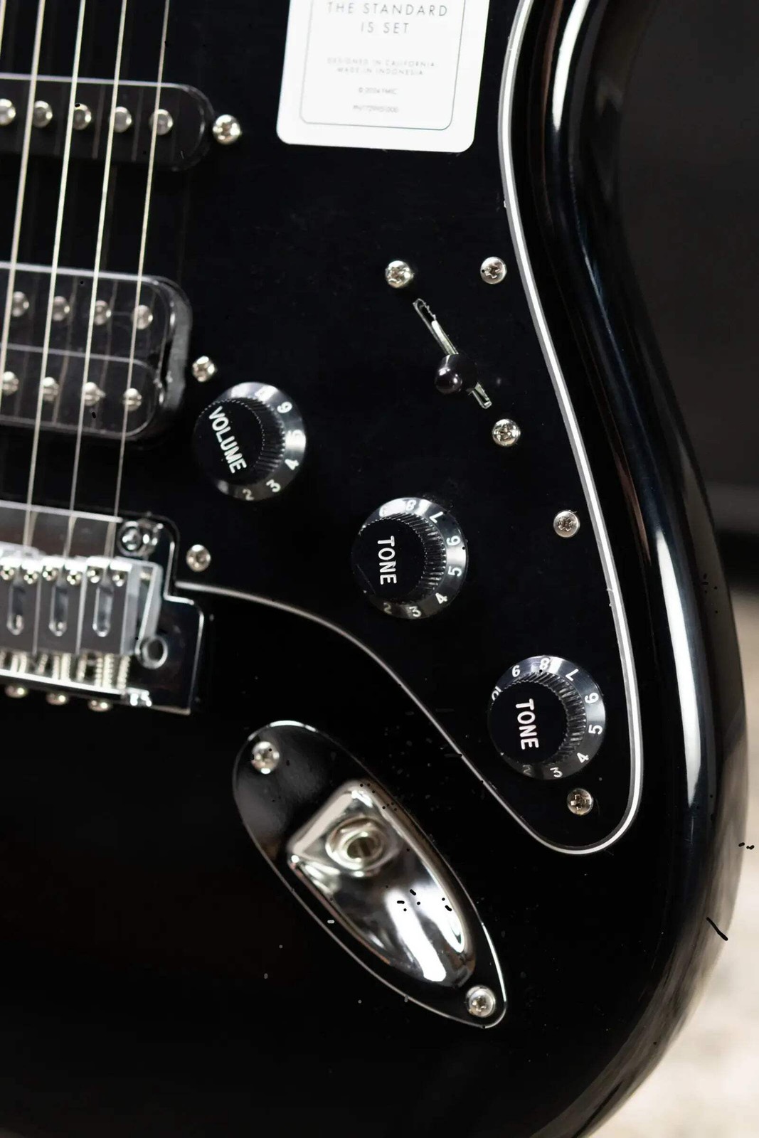 Fender Standard Stratocaster HSS Electric Guitar – Black