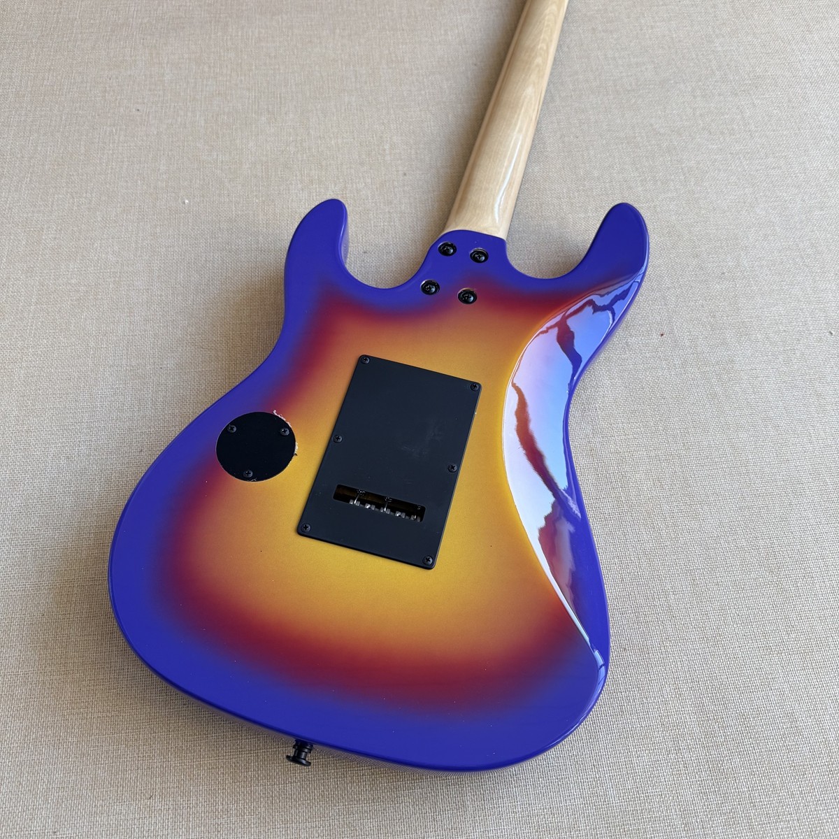 Purple Tiger Sunburst Electric Guitar Mahogany Body Professional Guitar
