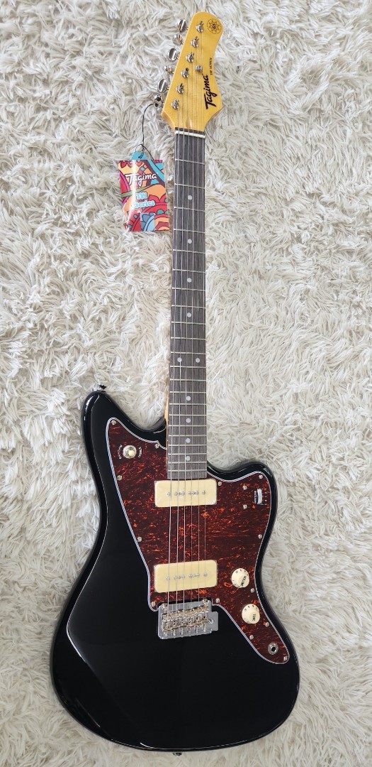 Tagima TW61 BK-DF/TT Offset Electric Guitar w/P90s, Black – B stock – Jazz Mastr