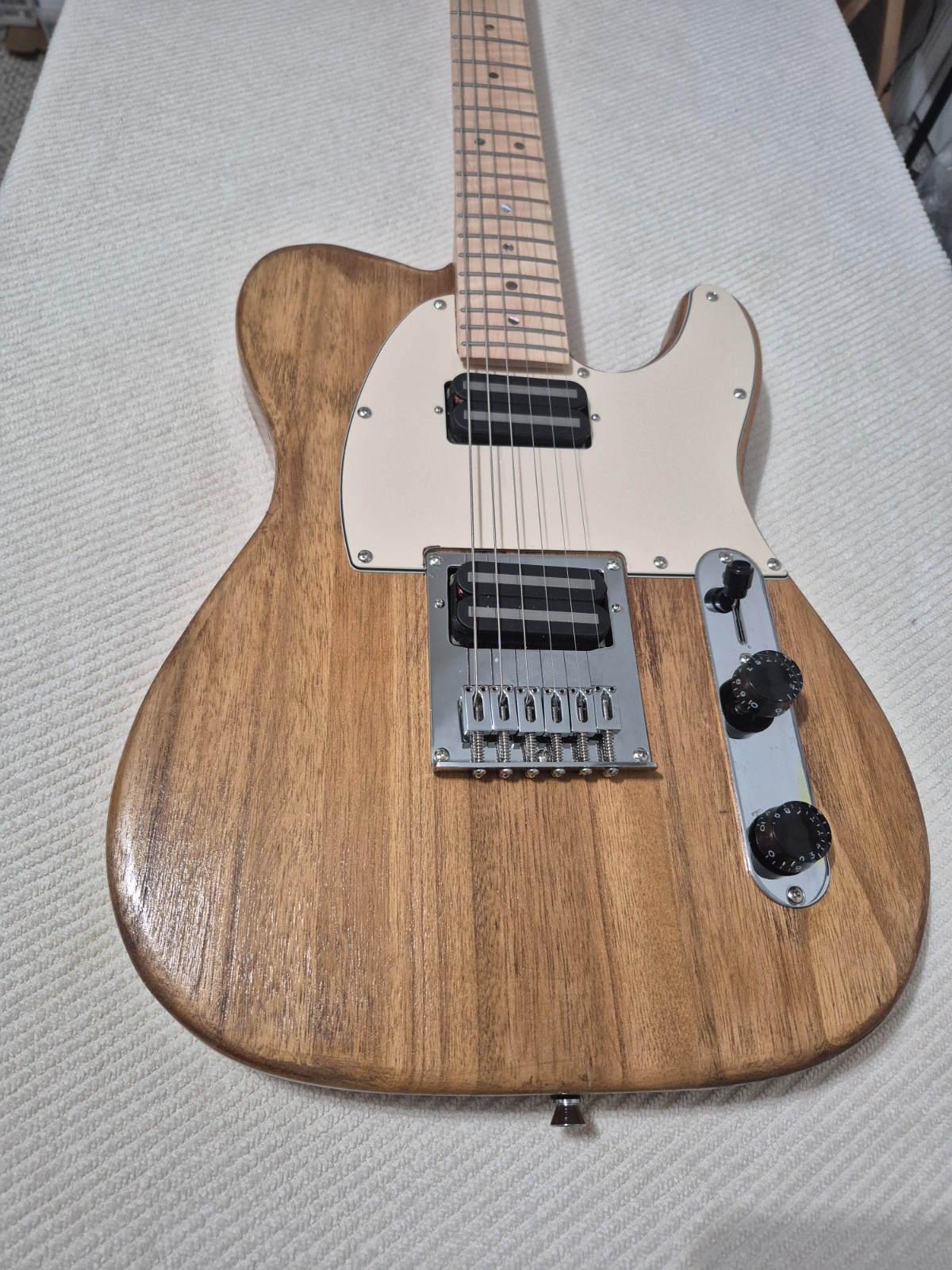 Tele Partscaster Natural Body Maple Neck&New Pups New Electronics Setup