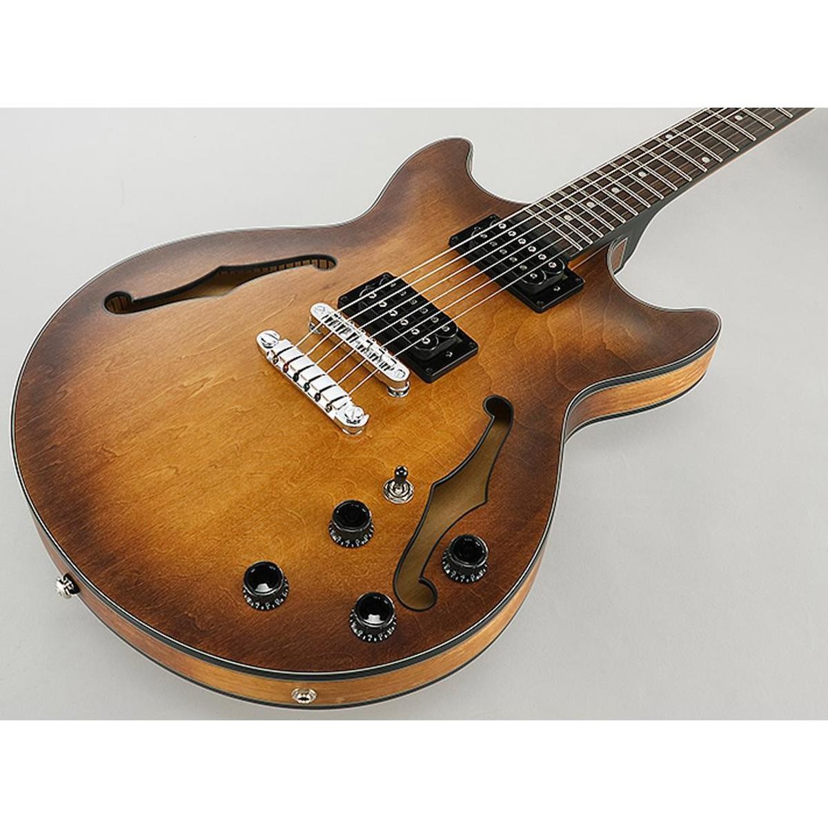 Ibanez Artcore AM73B Hollow Body Electric Guitar,Rosewood Fretboard,Tobacco Flat