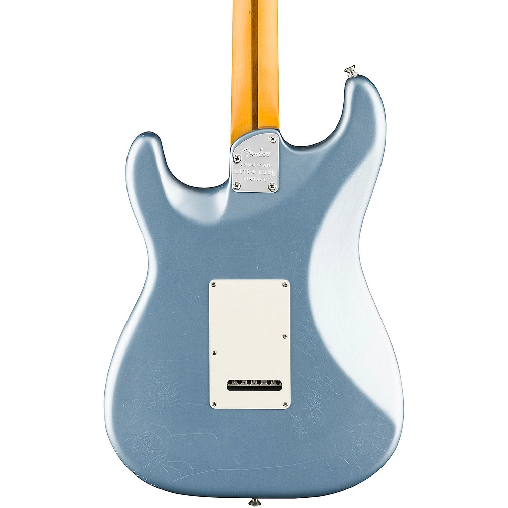 Fender American Ultra Luxe Vntg 60s Stratocaster Rosewd FB Guitar Ice Blu Mtllc