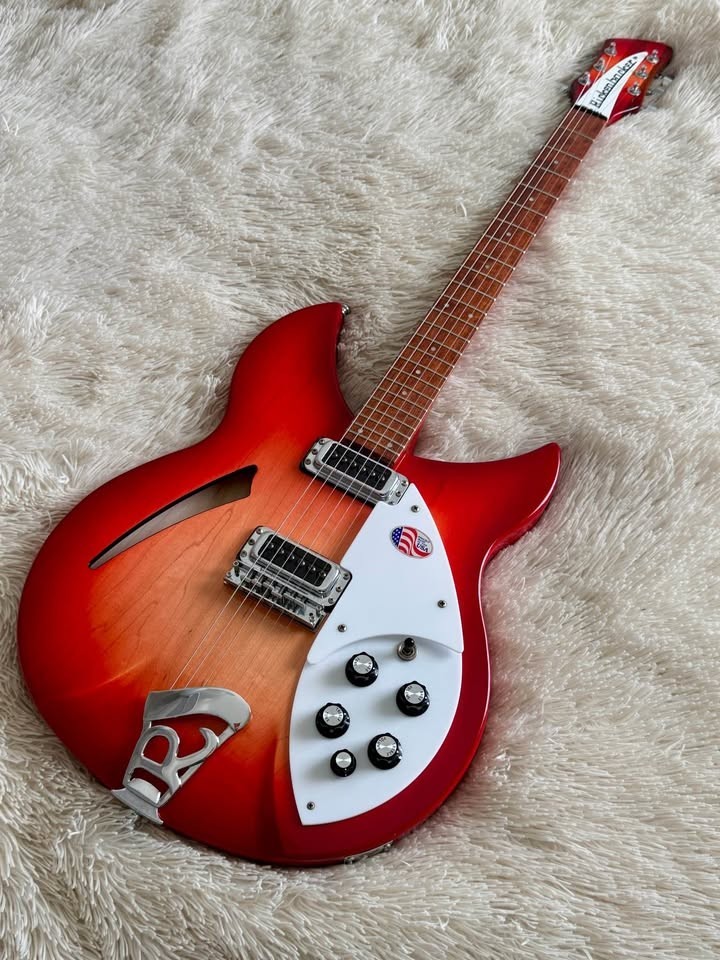 Rickenbacker 330 Fireglow electric guitar with hardcase