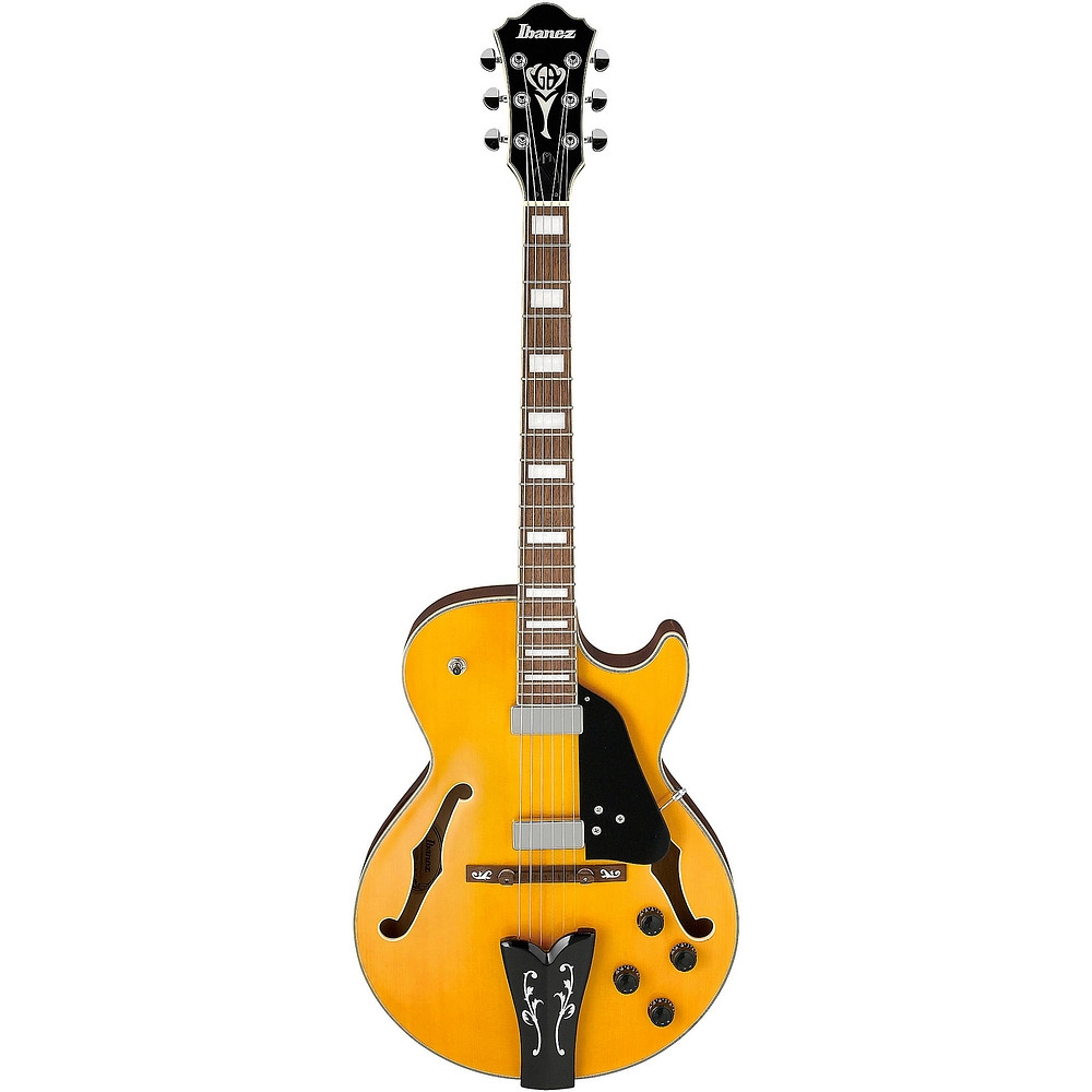 Ibanez GB10EM George Benson Hollowbody Electric Guitar Antique Amber