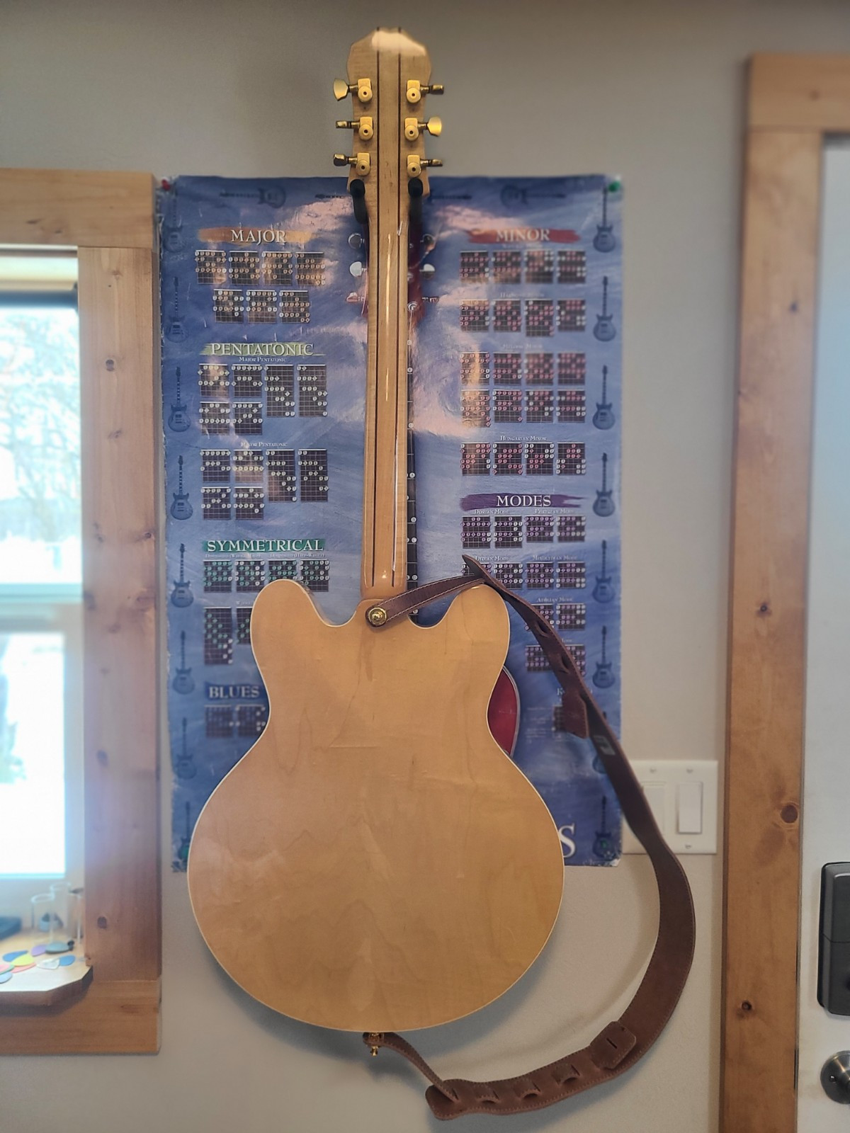 Epiphone Sheraton Hot Rodded – Antiquity Pickups & Bigsby Tremelo + Case