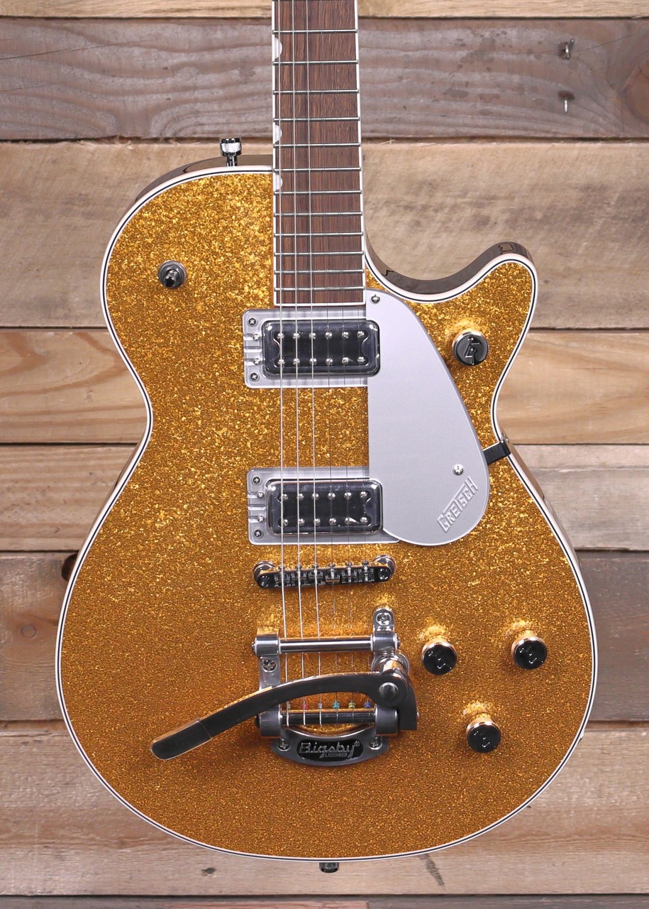 Gretsch G5230T Electromatic Sparkle Jet FT Single-Cut Gold Sparkle w/ Bigsby