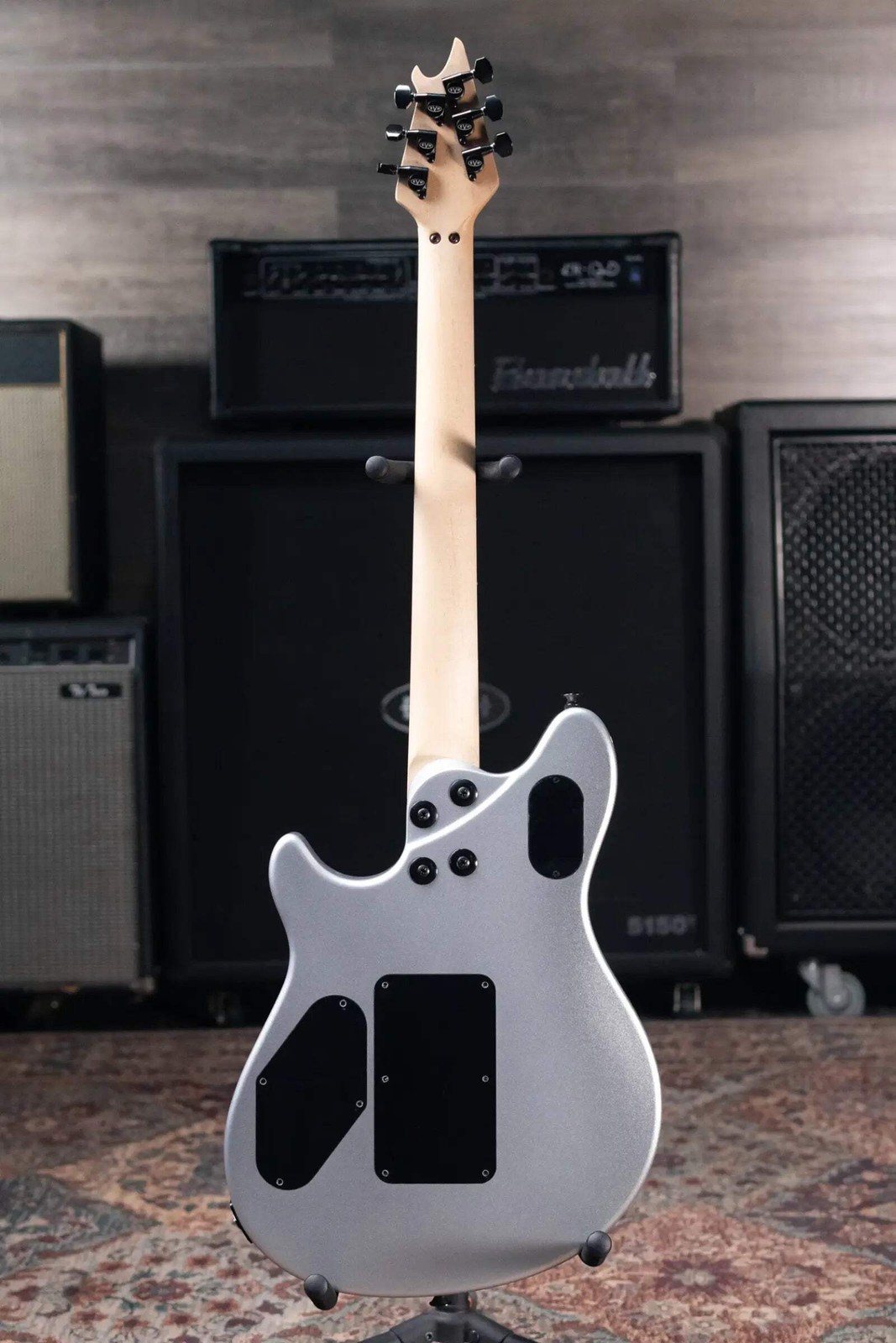 EVH Wolfgang USA Electric Guitar – Silver with Hardshell Case